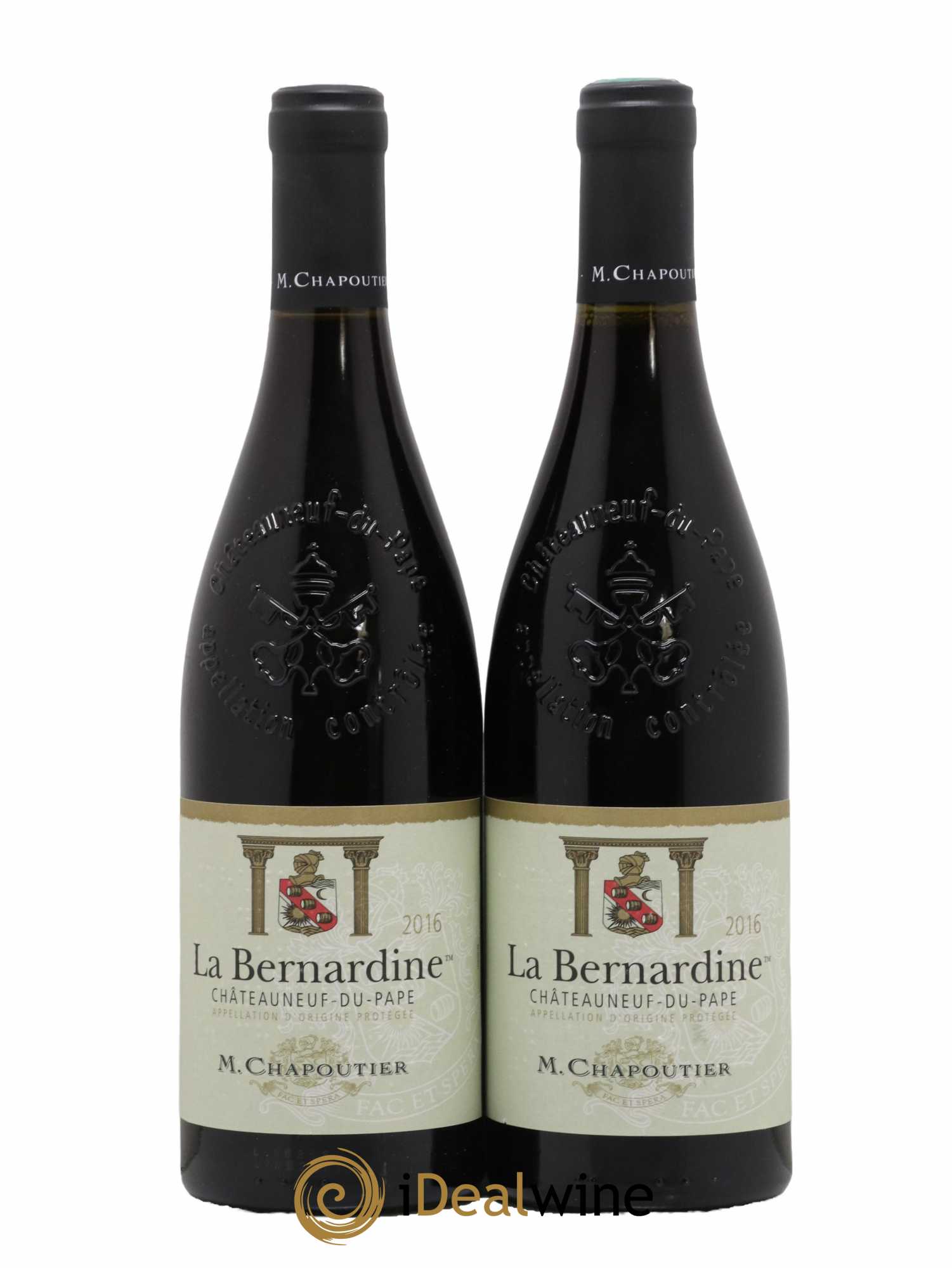 Châteauneuf-du-Pape La Bernardine Chapoutier 2016 - Lot de 2 bouteilles - 0