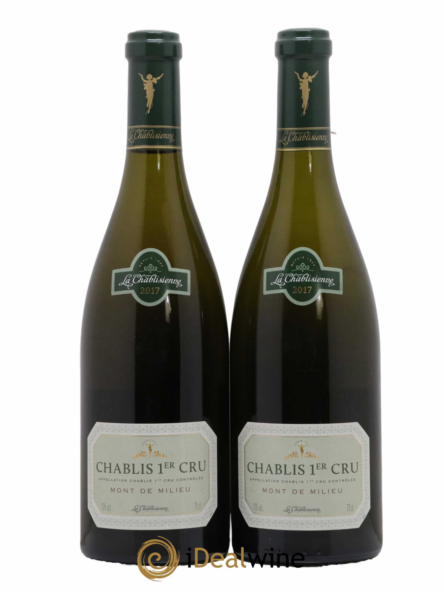 Chablis 1er Cru Mont De Milieu la Chablisienne 2017 - Lot de 2 bouteilles - 0