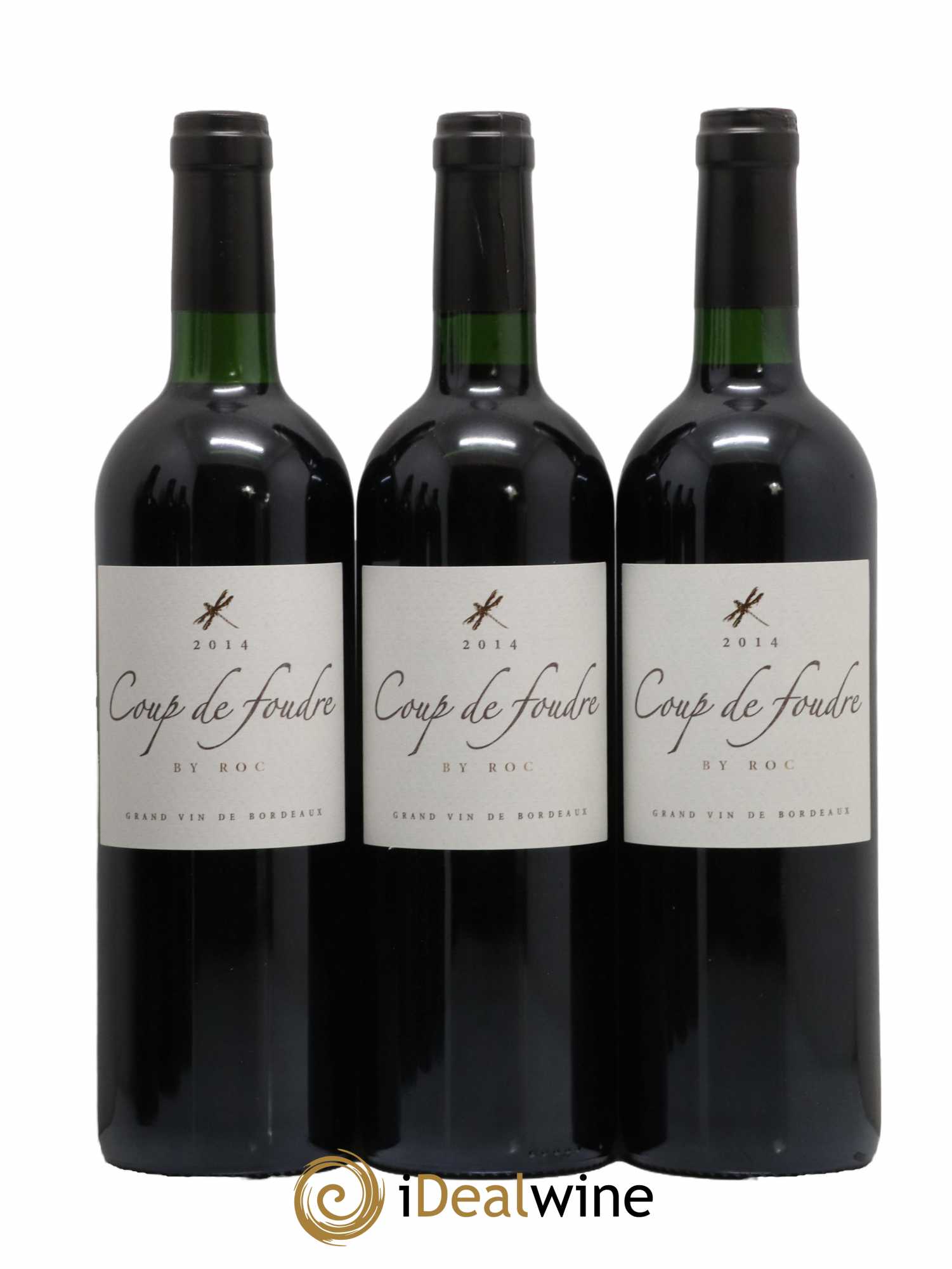 Castillon-Côtes-de-Bordeaux (Côtes-de-Castillon) Coup De Foudre By Roc 2014 - Lot de 6 bouteilles - 1