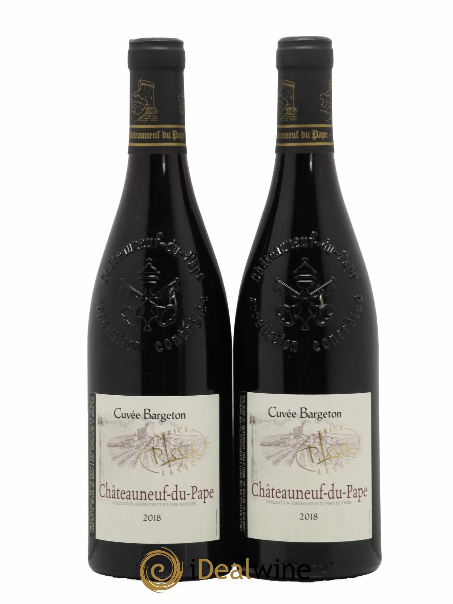 Châteauneuf-du-Pape Cuvée Bargenton Domaine Lesec 2018 - Lot de 2 bouteilles - 0