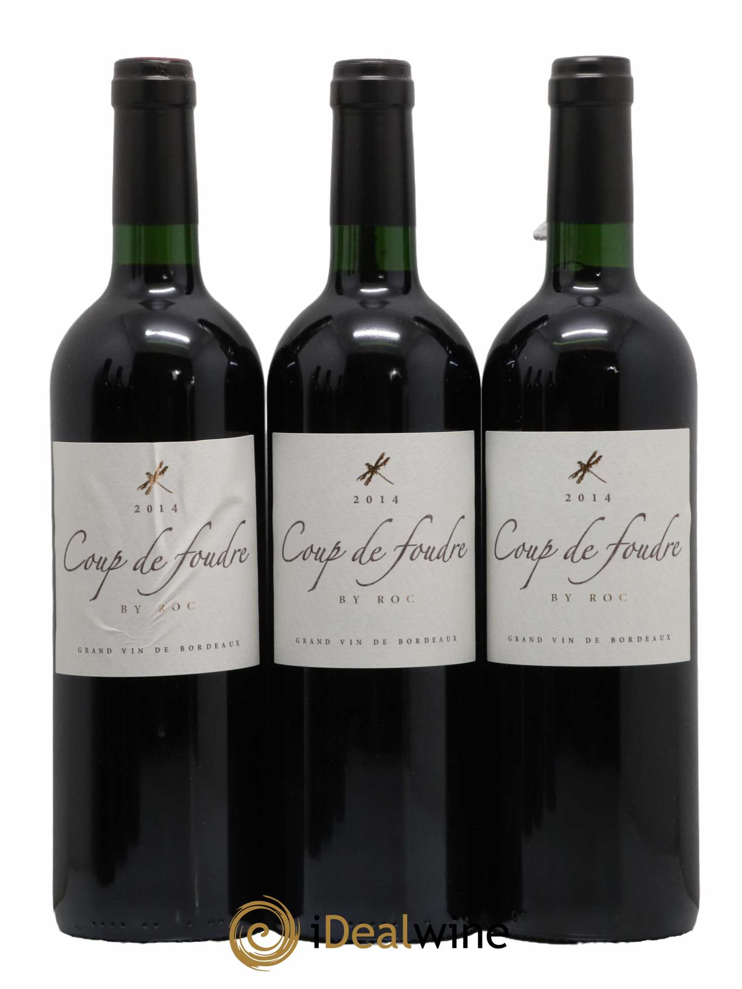 Castillon-Côtes-de-Bordeaux (Côtes-de-Castillon) Coup De Foudre By Roc 2014 - Lot de 6 bouteilles - 1