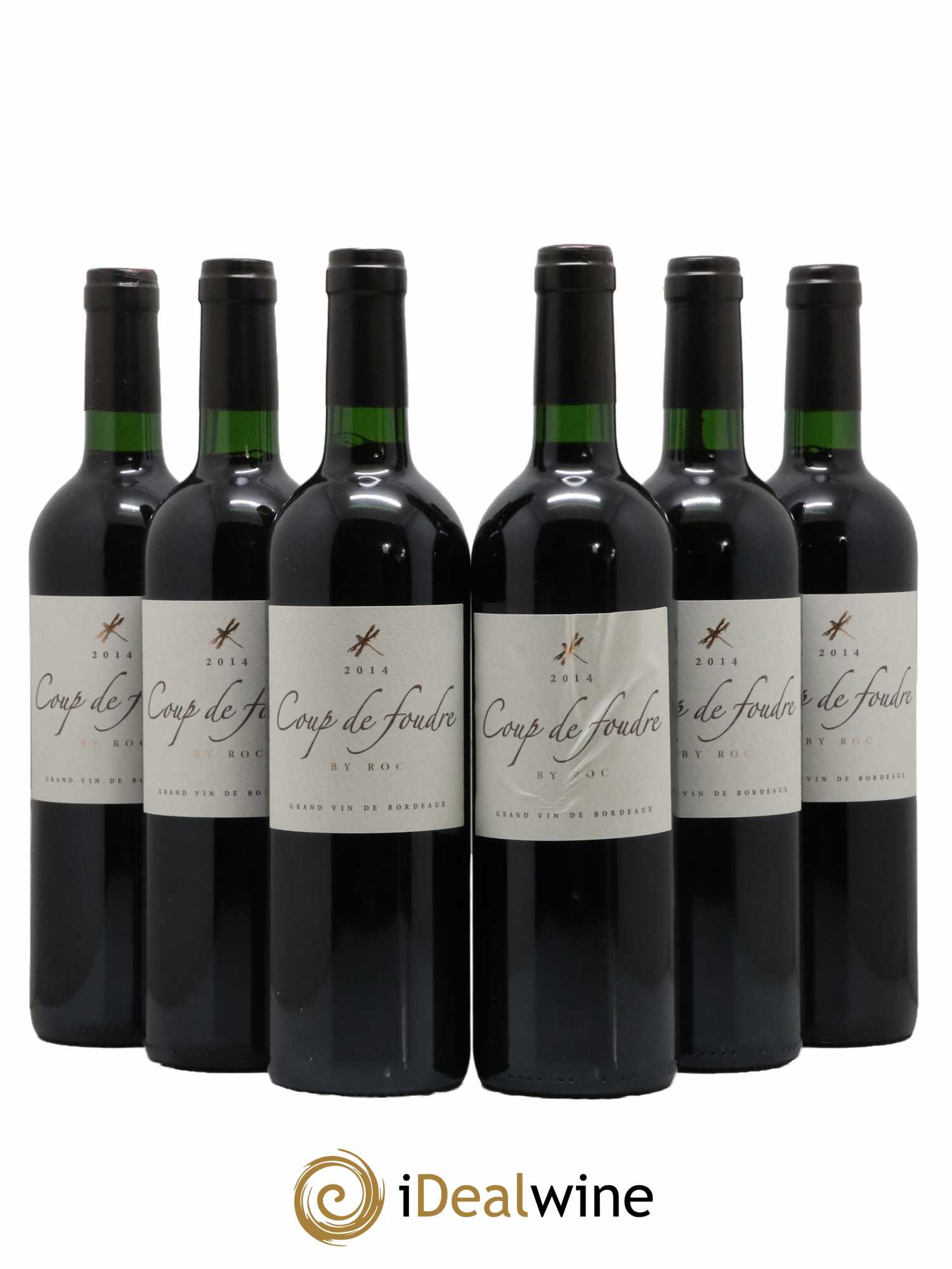 Castillon-Côtes-de-Bordeaux (Côtes-de-Castillon) Coup De Foudre By Roc 2014 - Lot de 6 bouteilles - 0