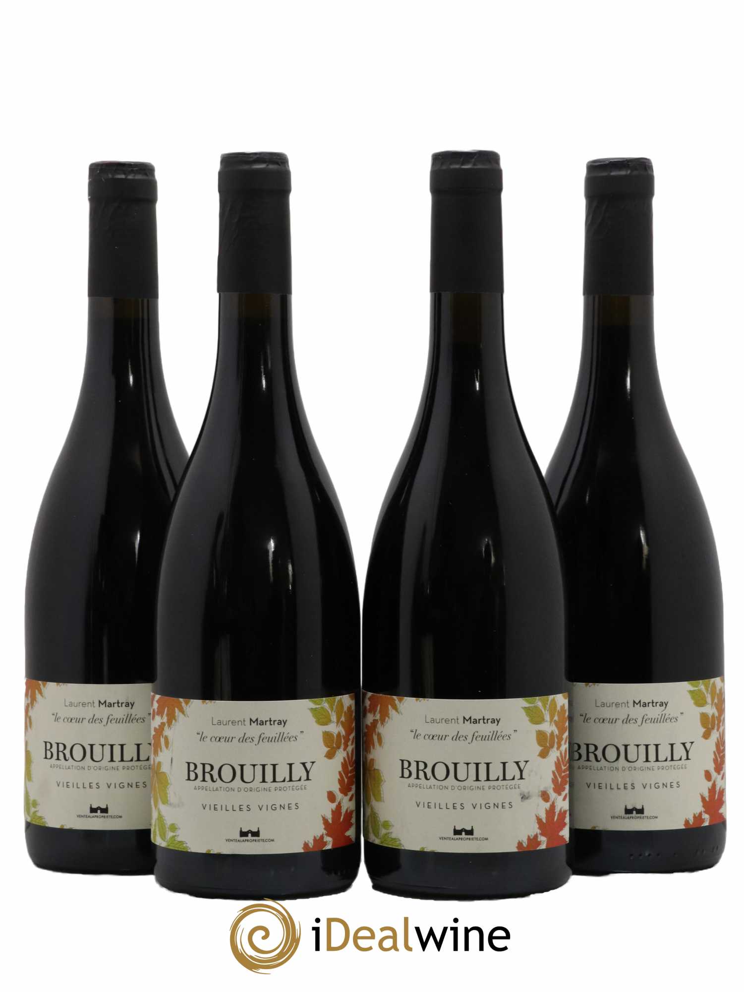 Brouilly Le Coeur des Feuillées Vieilles Vignes Domaine Laurent Martray 2019 - Posten von 4 Flaschen - 0
