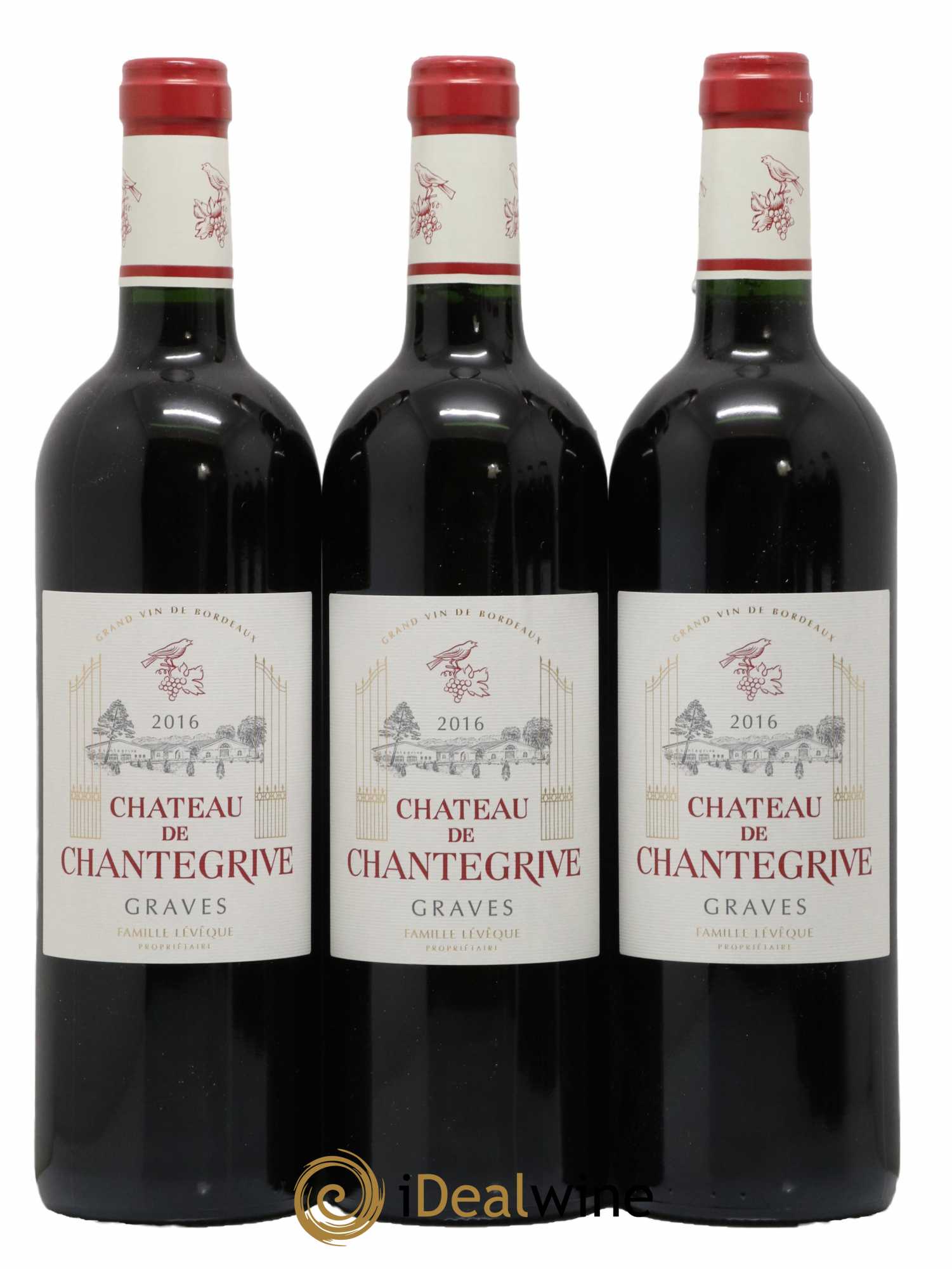 Château de Chantegrive 2016 - Lot de 6 bouteilles - 2