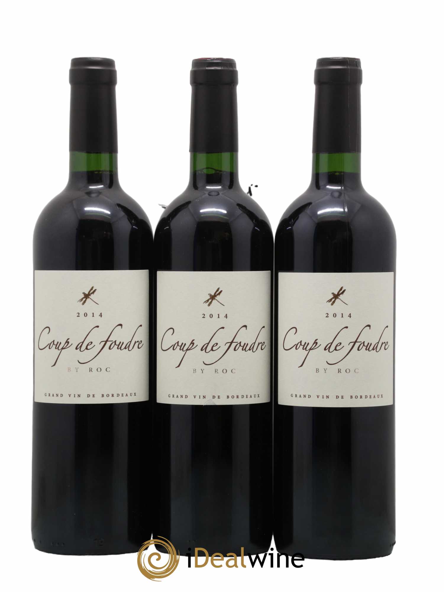 Castillon-Côtes-de-Bordeaux (Côtes-de-Castillon) Coup De Foudre By Roc 2014 - Lot de 3 bouteilles - 0