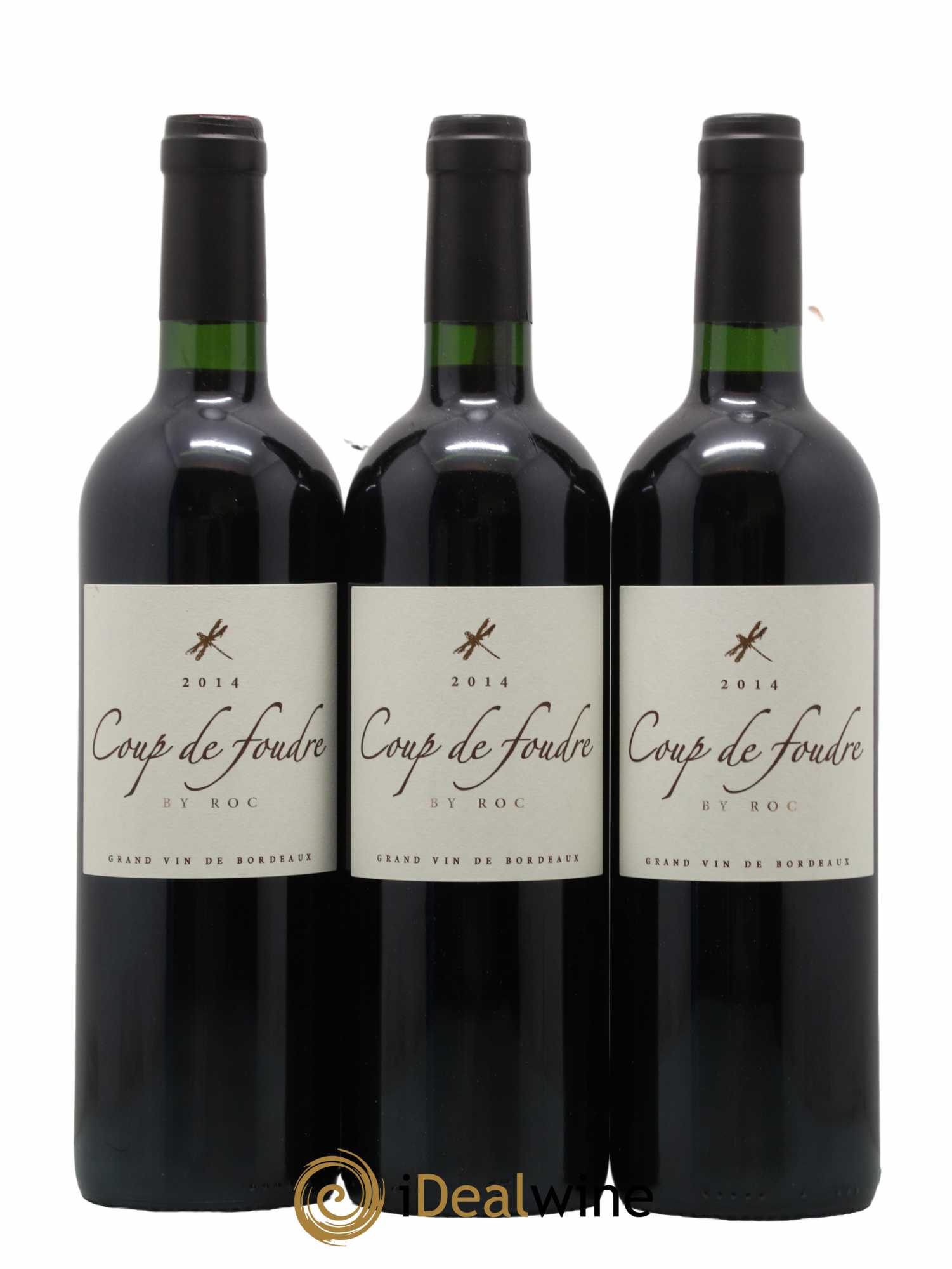 Castillon-Côtes-de-Bordeaux (Côtes-de-Castillon) Coup De Foudre By Roc 2014 - Lot de 3 bouteilles - 0