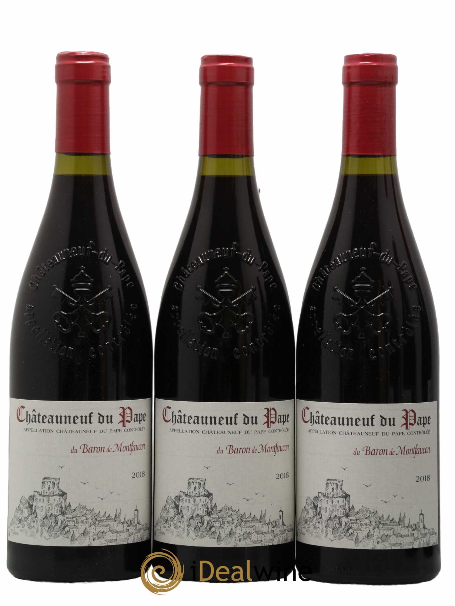 Châteauneuf-du-Pape Baron Louis Château De Montfaucon 2018 - Lot de 6 bouteilles - 1
