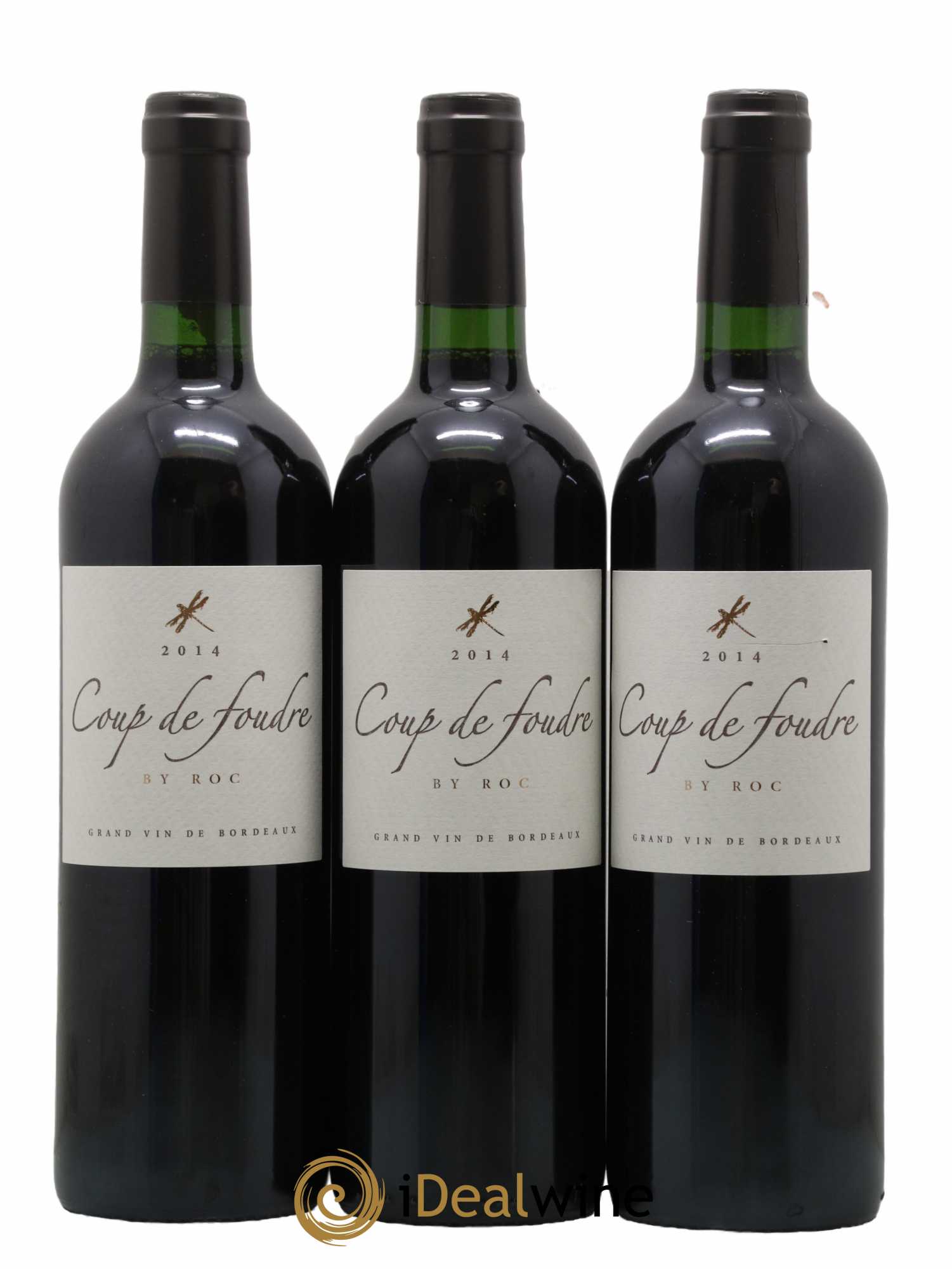 Castillon-Côtes-de-Bordeaux (Côtes-de-Castillon) Coup De Foudre By Roc 2014 - Lot de 3 bouteilles - 0