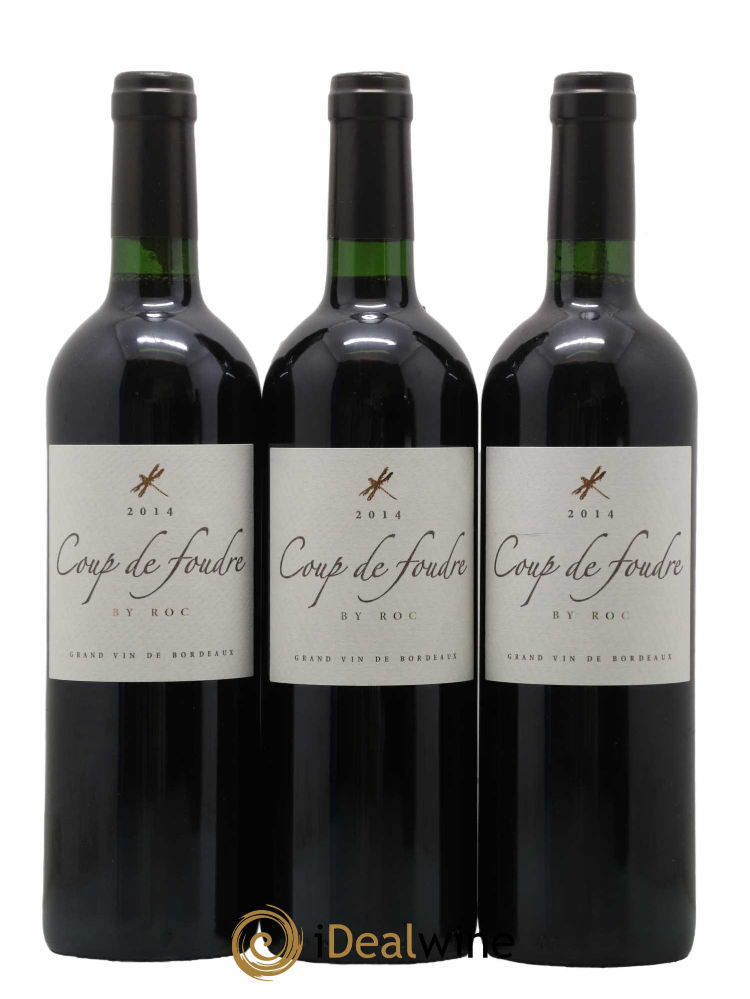 Castillon-Côtes-de-Bordeaux (Côtes-de-Castillon) Coup De Foudre By Roc 2014 - Lot de 3 bouteilles - 0