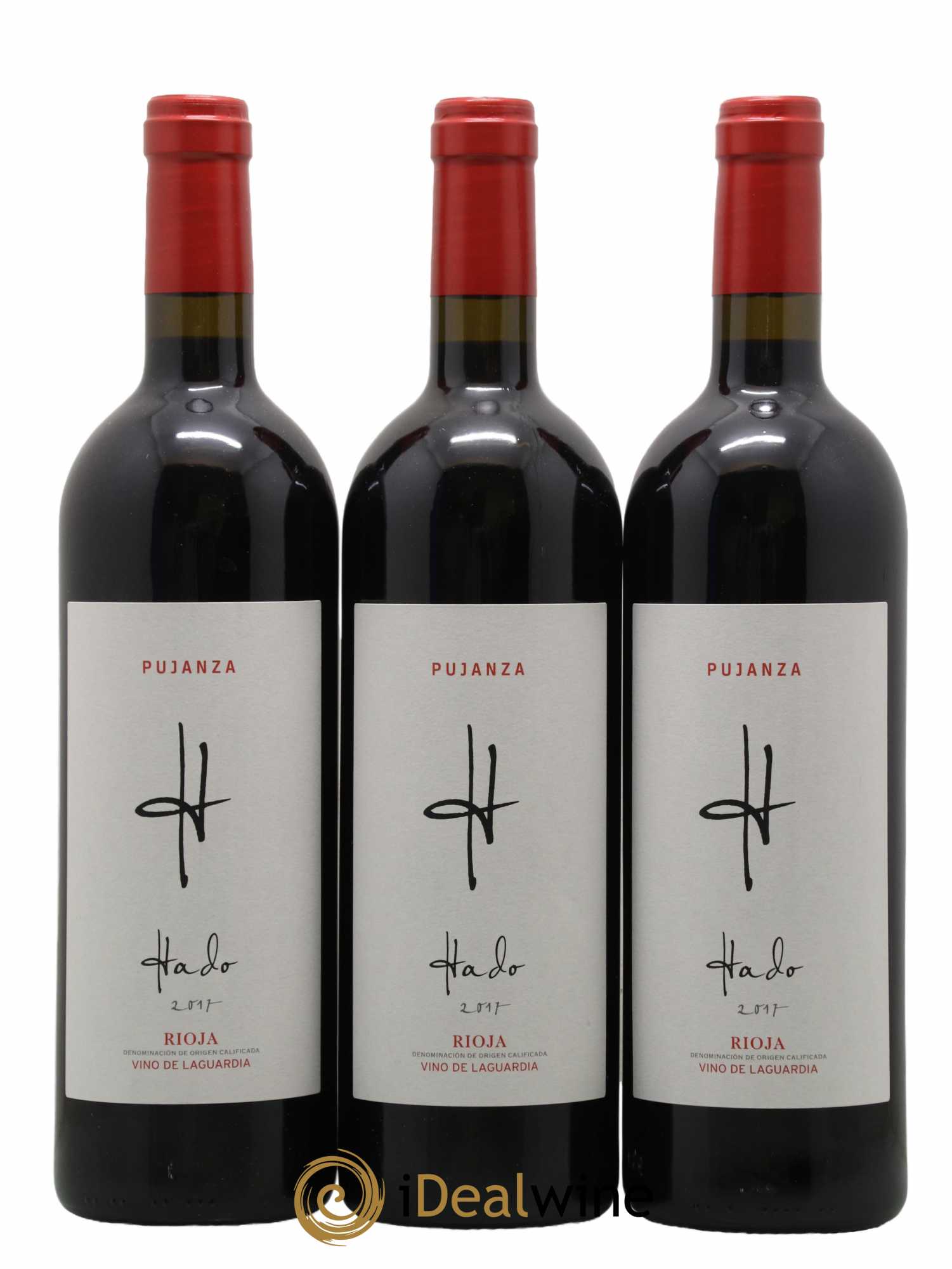 Rioja DOCA Pujanza Laguardia Hado 2017 - Lot de 3 bouteilles - 0