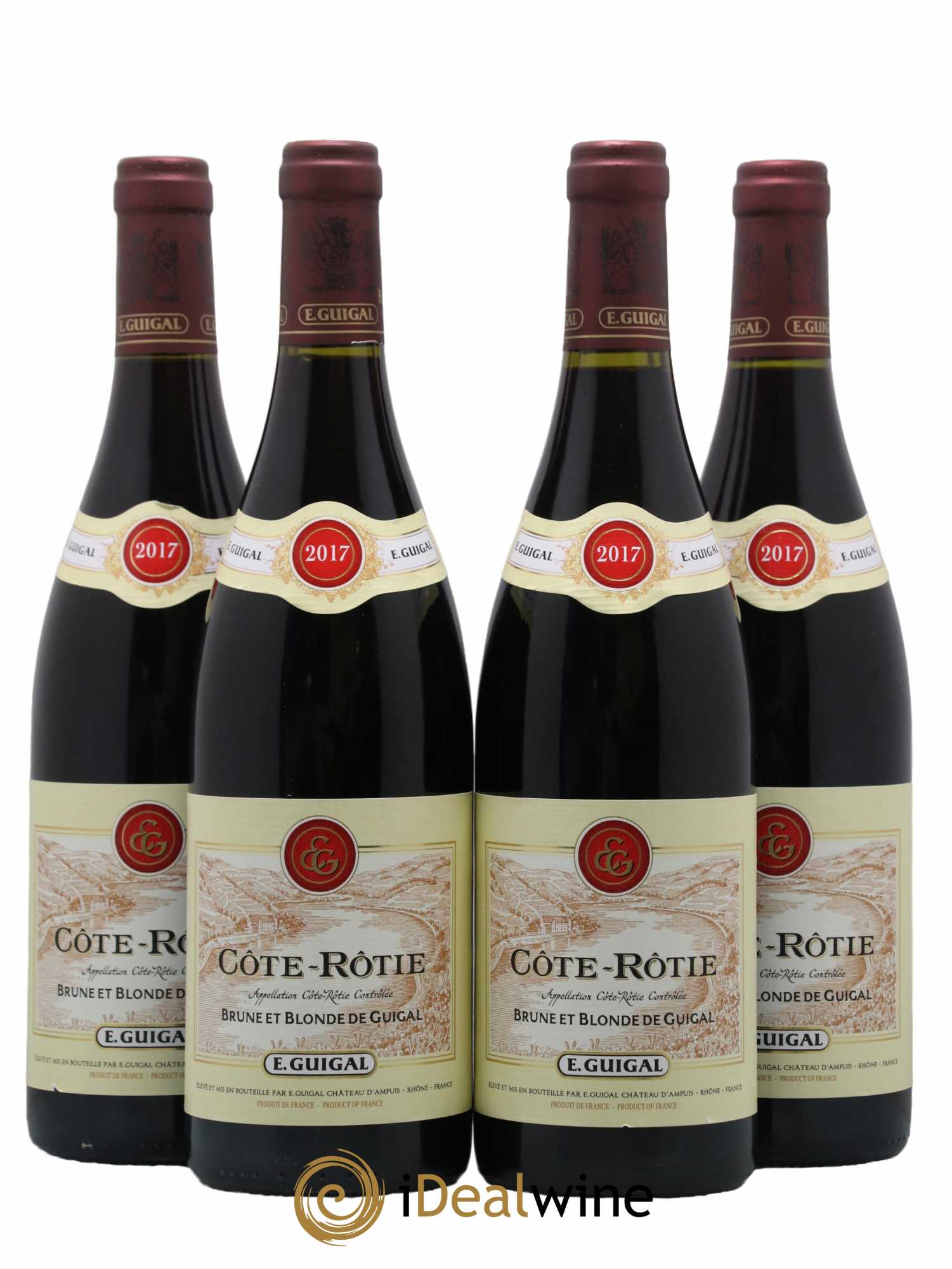 Côte-Rôtie Côtes Brune et Blonde Guigal 2017 - Lot de 4 bouteilles - 0