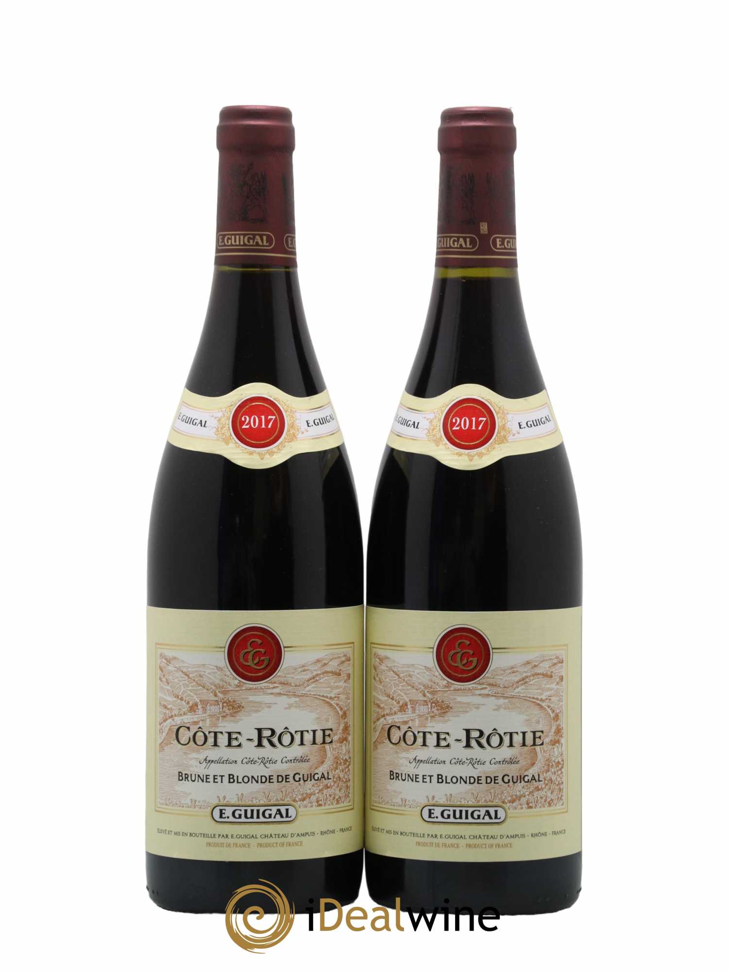 Côte-Rôtie Côtes Brune et Blonde Guigal 2017 - Lot de 2 bouteilles - 0