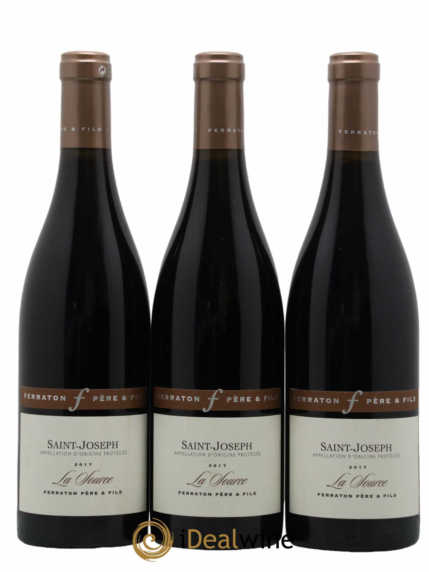 Saint-Joseph La Source Ferraton Père Et Fils 2017 - Lot de 3 bouteilles - 0