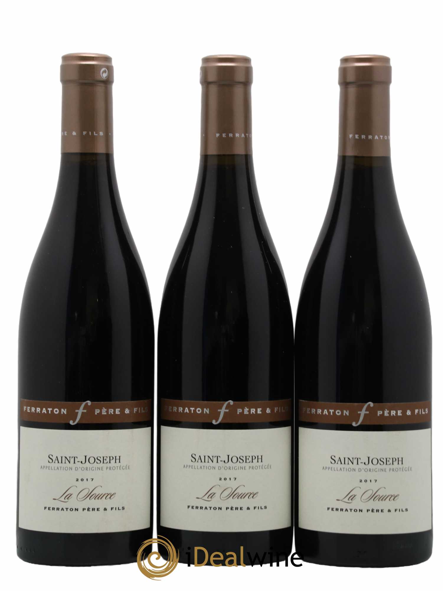 Saint-Joseph La Source Ferraton Père Et Fils 2017 - Lot de 3 bouteilles - 0