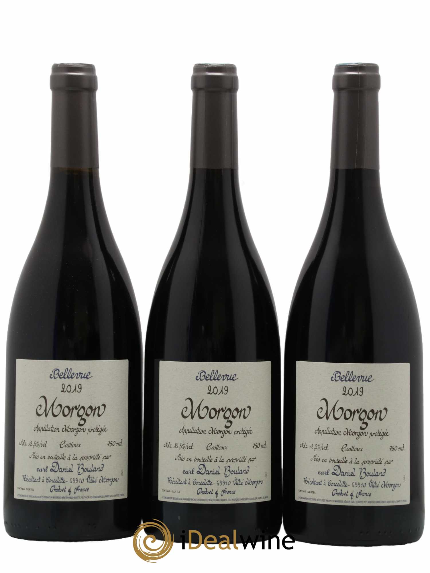 Morgon Bellevue Cailloux Daniel Bouland (Domaine) 2019 - Lot de 3 bouteilles - 0