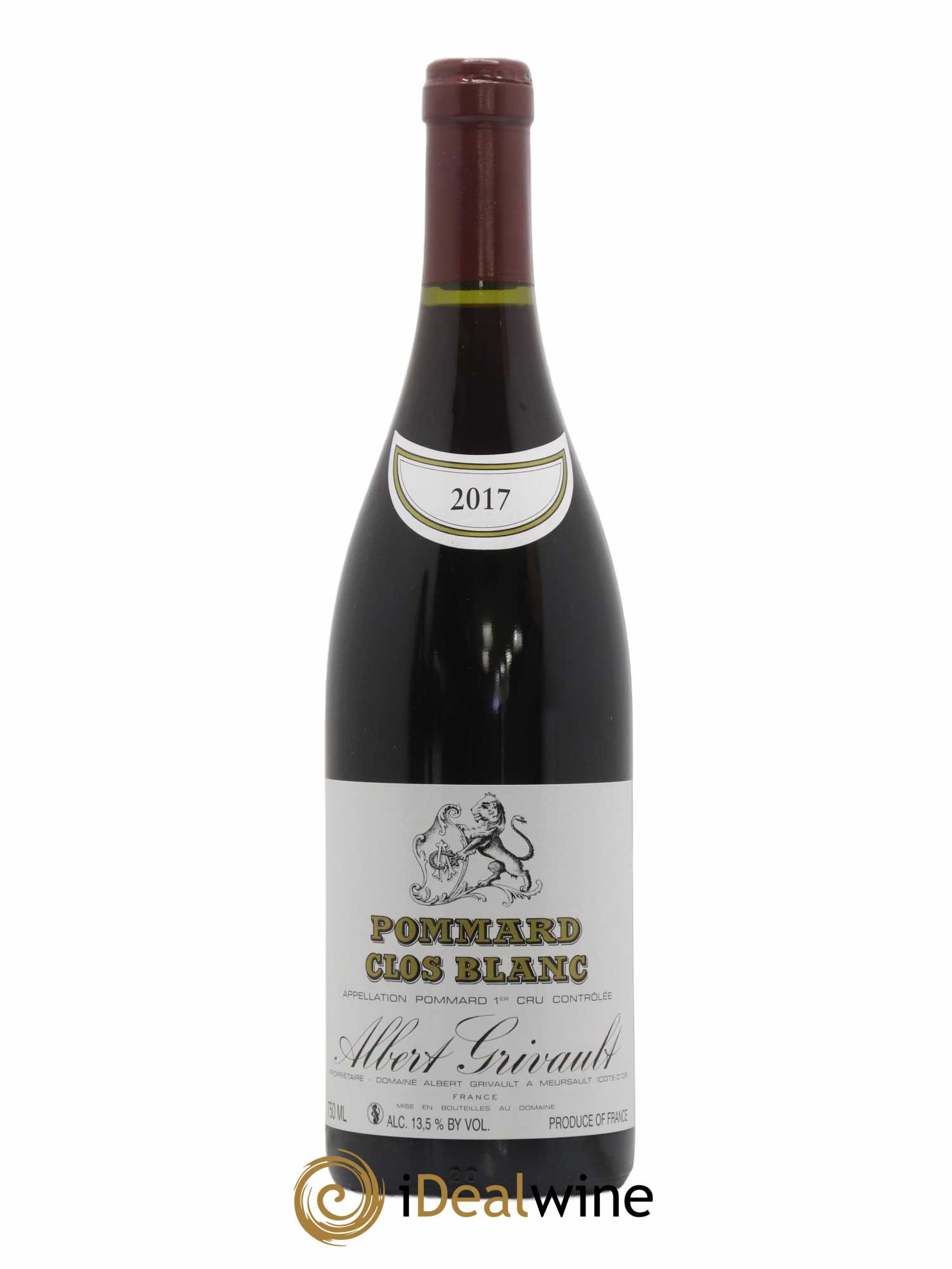 Pommard 1er Cru Clos Blanc Albert Grivault 2017 - Lot de 1 bouteille - 0
