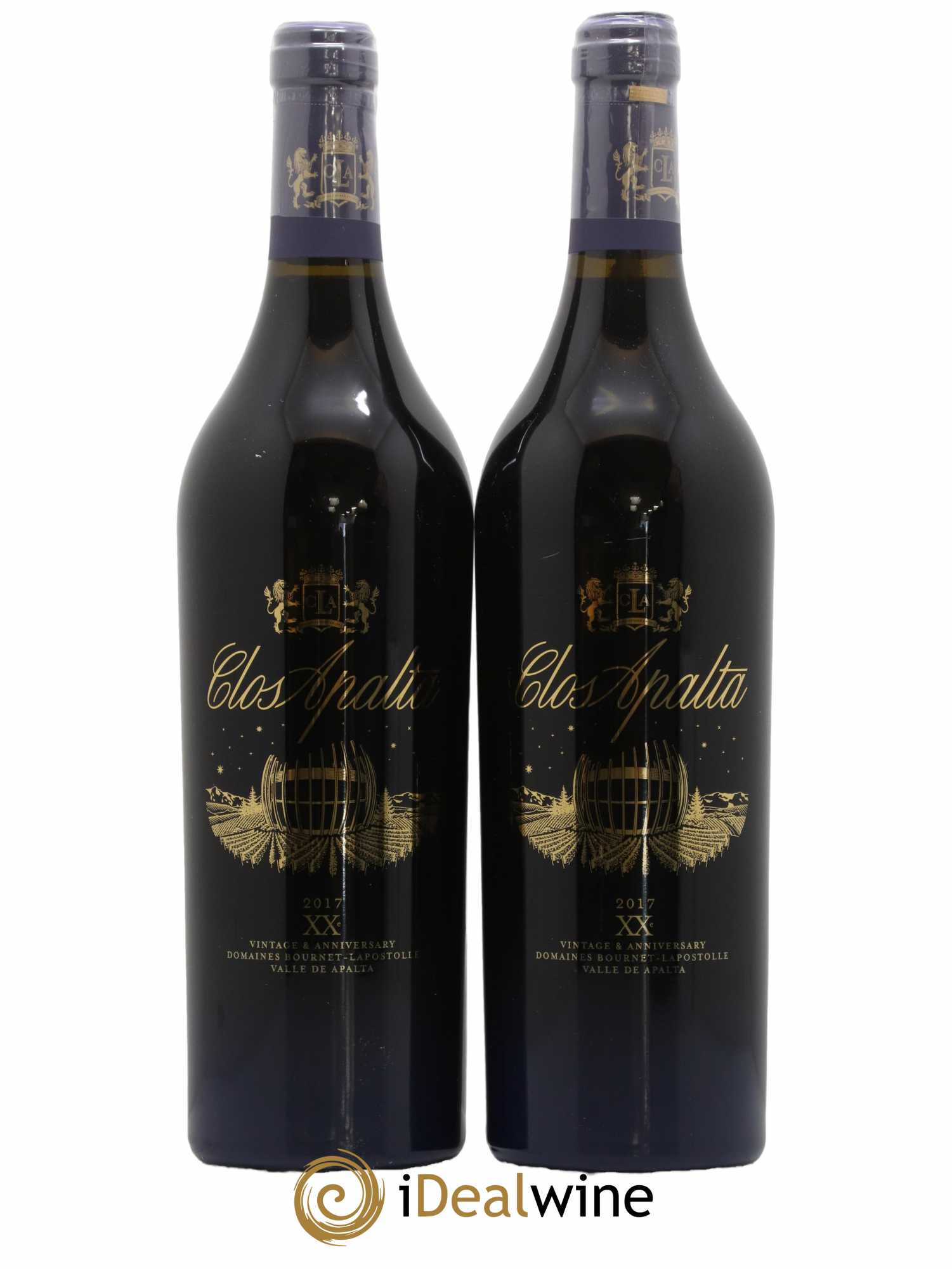 Chili Clos Apalta 20ème anniversaire 2017 - Posten von 2 Flaschen - 0