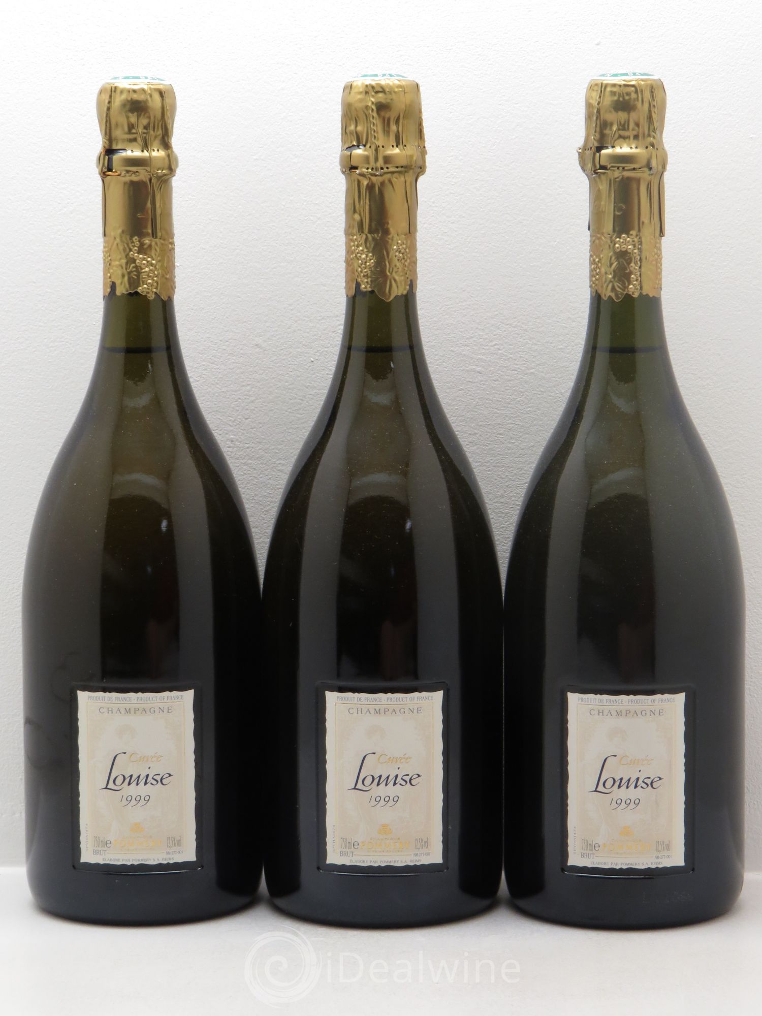 Cuvée Louise Pommery 1999 - Lot de 3 bouteilles - 0
