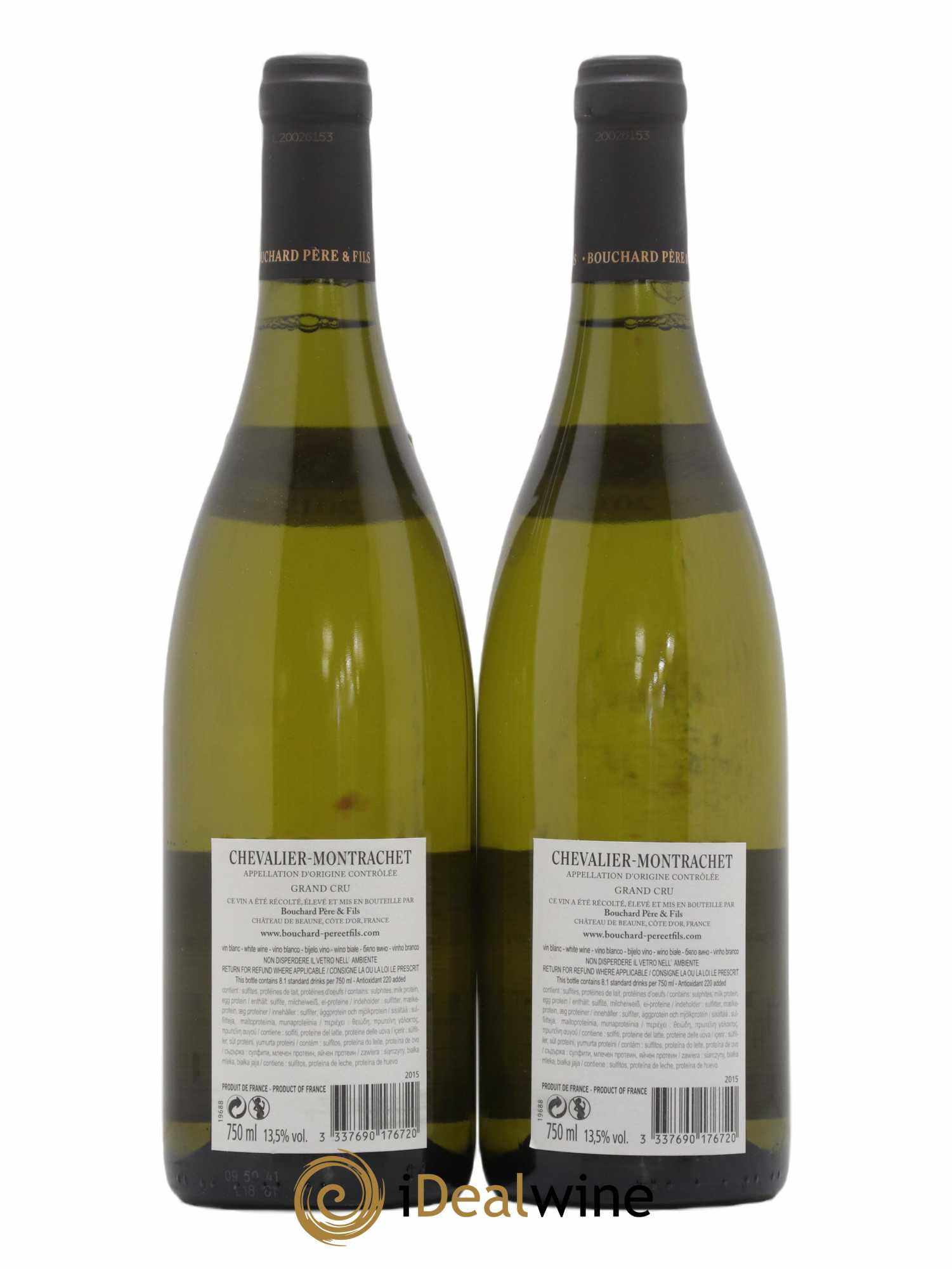 Chevalier-Montrachet Grand Cru Bouchard Père & Fils 2015 - Lot of 2 bottles - 1