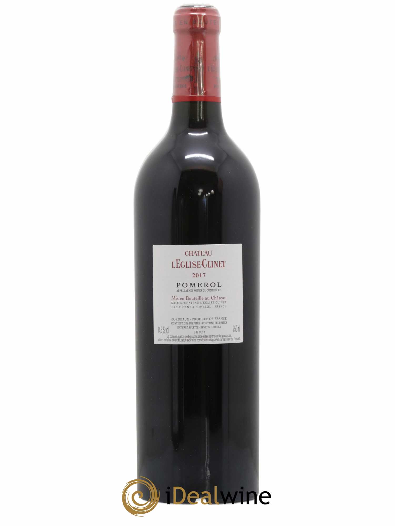 Château l' Église Clinet (sans prix de réserve) 2017 - Lot de 1 bouteille - 1