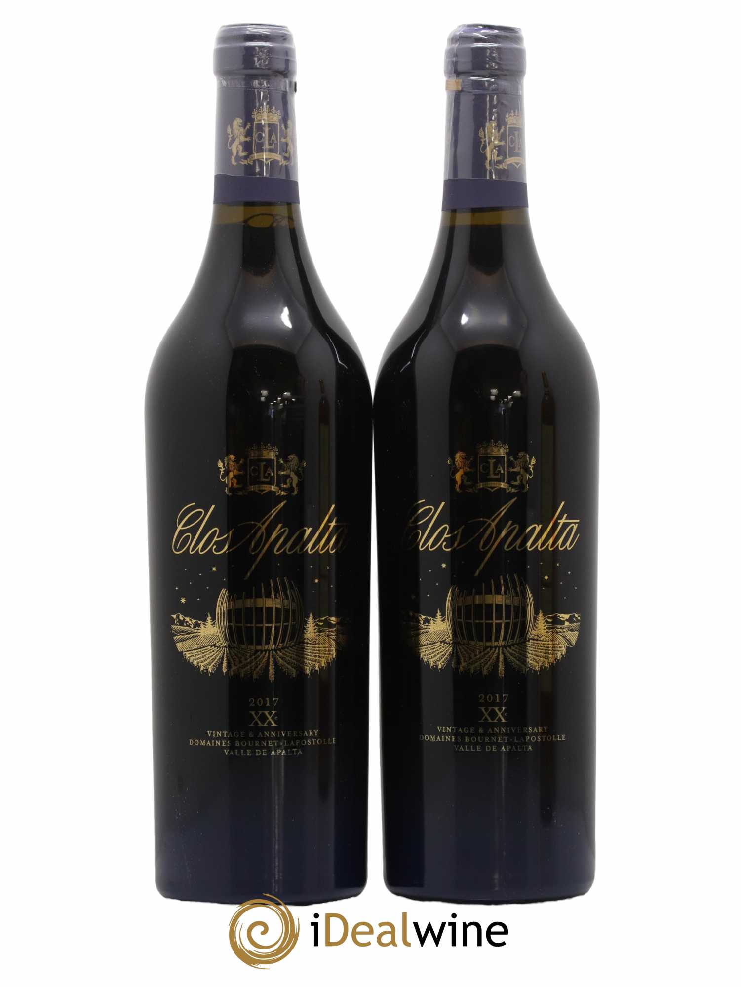 Chili Clos Apalta 20ème anniversaire 2017 - Posten von 2 Flaschen - 0