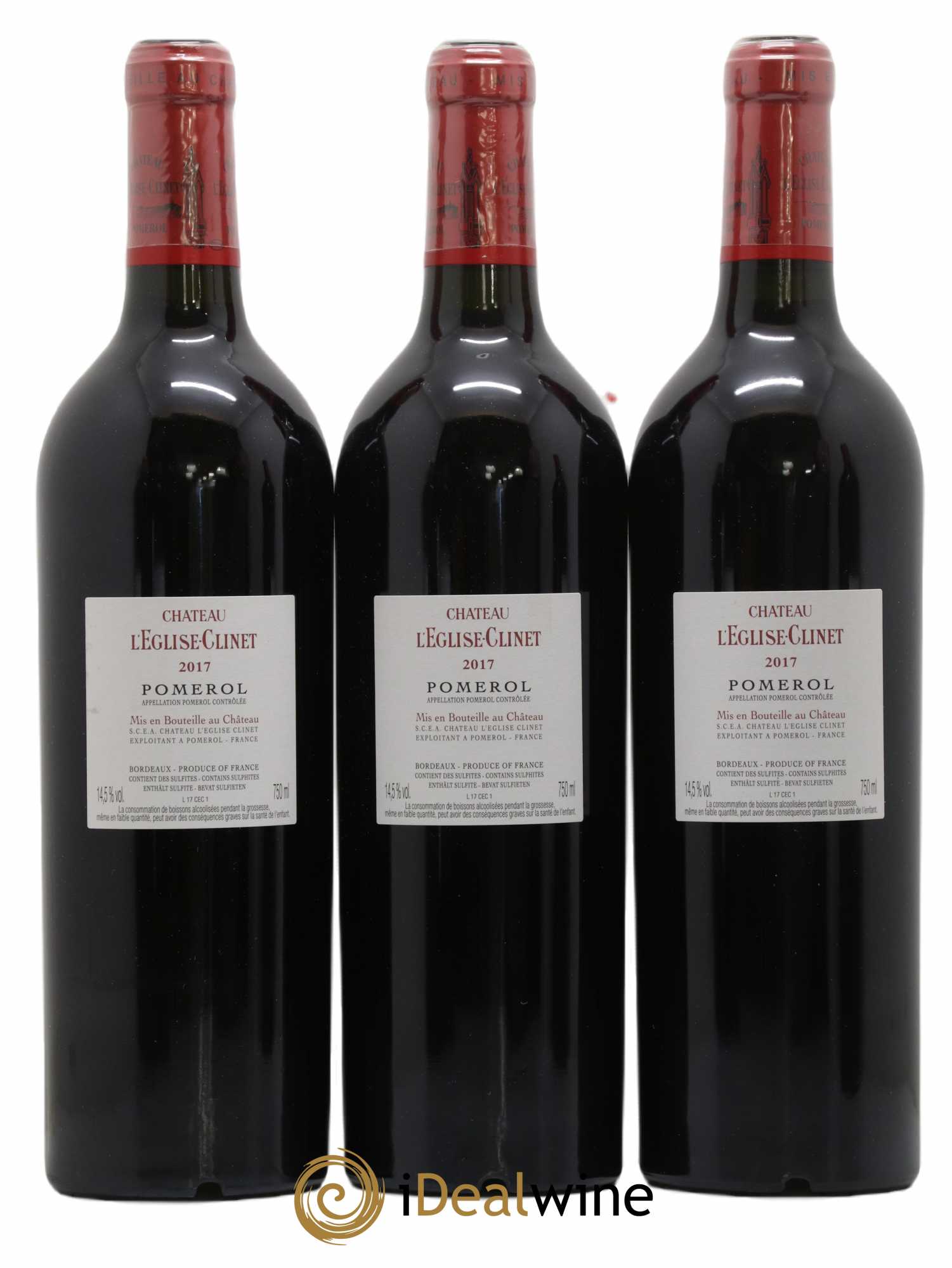 Château l' Église Clinet (sans prix de réserve) 2017 - Lot de 6 bouteilles - 2