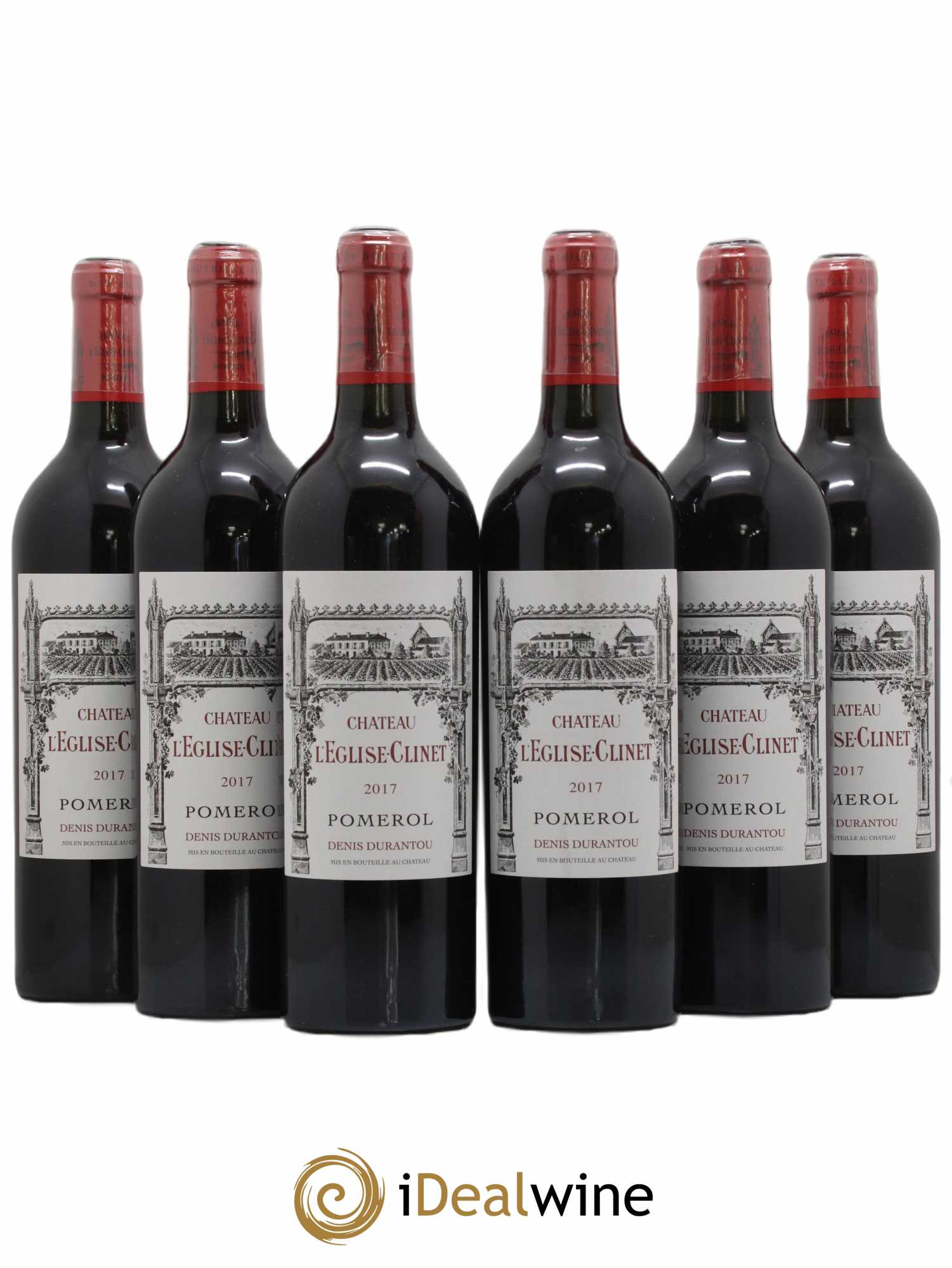 Château l' Église Clinet (sans prix de réserve) 2017 - Lot de 6 bouteilles - 0