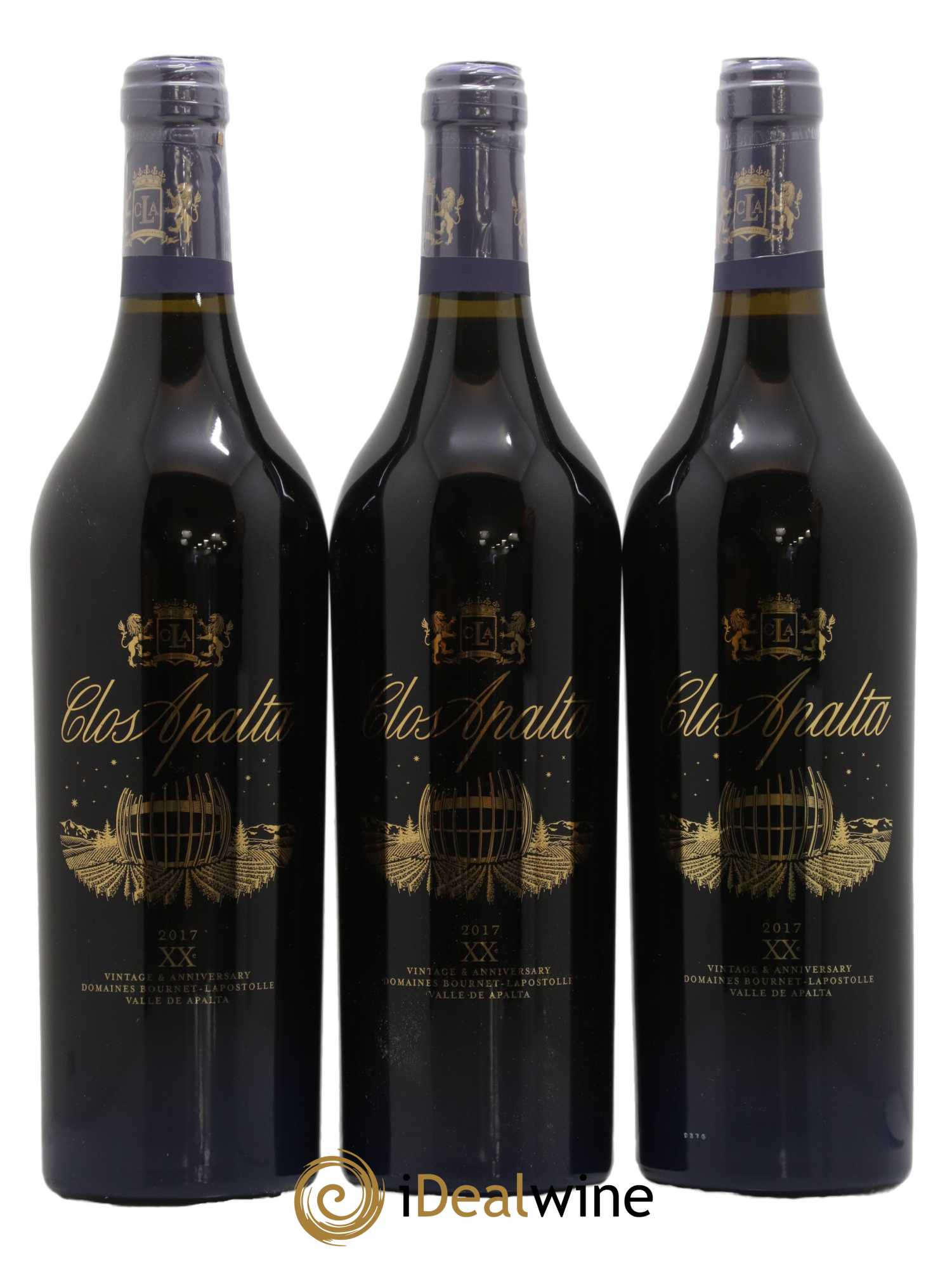 Chili Clos Apalta 20ème anniversaire 2017 - Lot de 3 bouteilles - 0