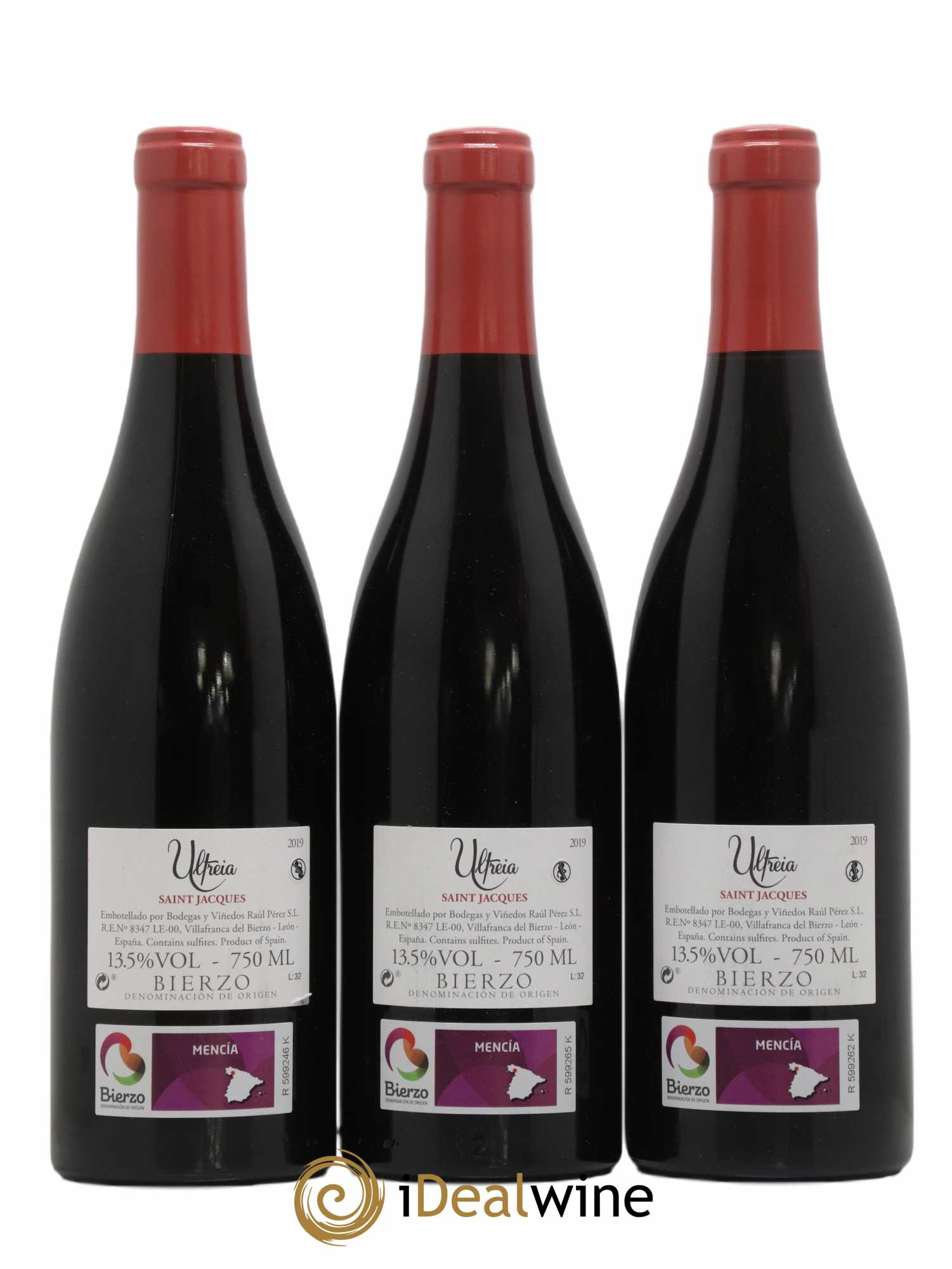 Bierzo DO Raul Perez Ultreia Saint Jacques (ohne Mindestpreis) 2019 - Posten von 3 Flaschen - 1