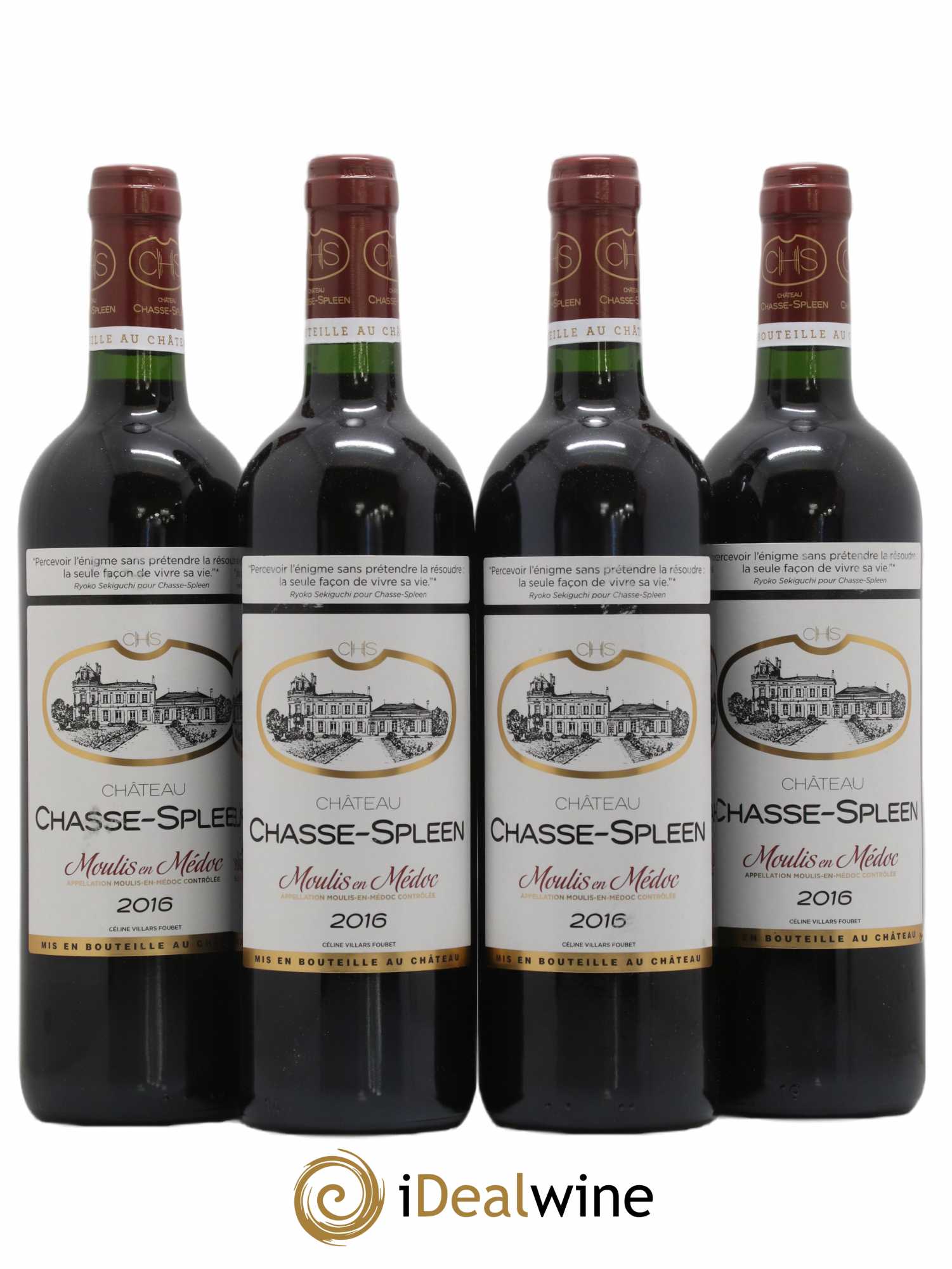 Château Chasse Spleen 2016 - Lot de 4 bouteilles - 0
