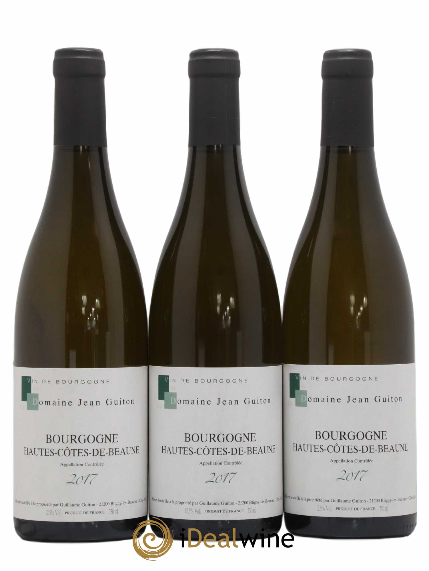 Hautes-Côtes de Beaune Domaine Jean Guitton 2017 - Lot de 3 bouteilles - 0