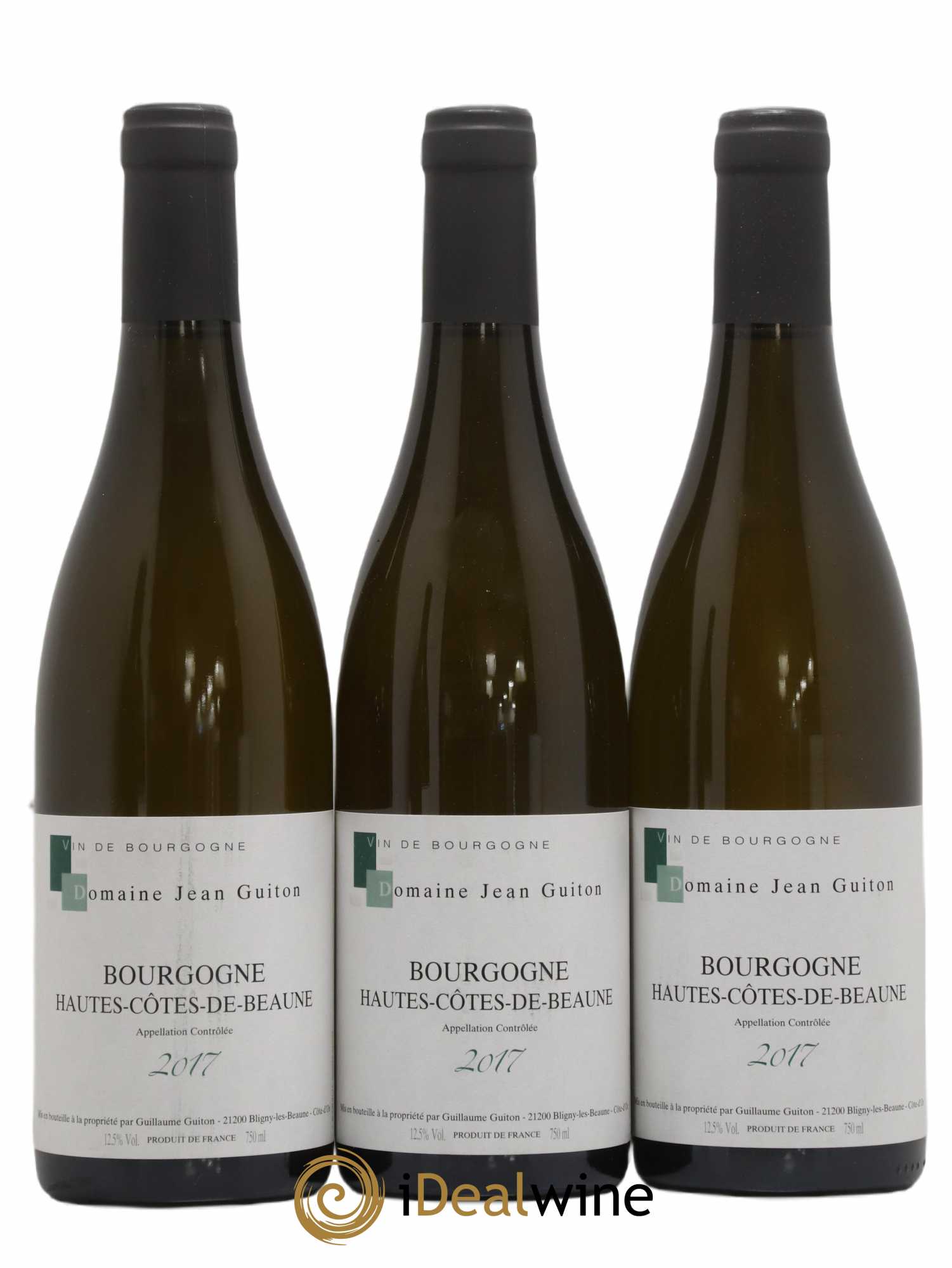 Hautes-Côtes de Beaune Domaine Jean Guitton 2017 - Lotto di 3 bottiglie - 0