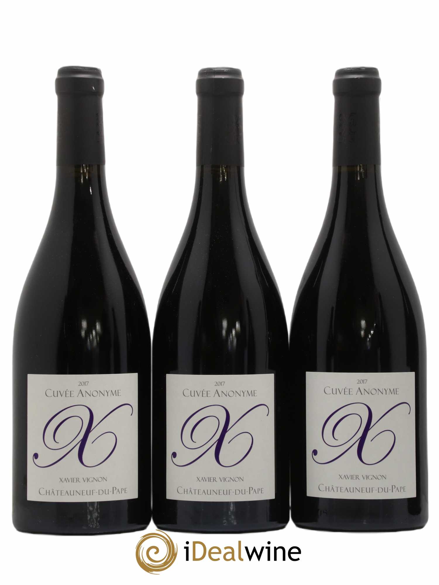 Châteauneuf-du-Pape Cuvée Anonyme Xavier Vignon (sans prix de réserve) 2017 - Lot de 6 bouteilles - 1