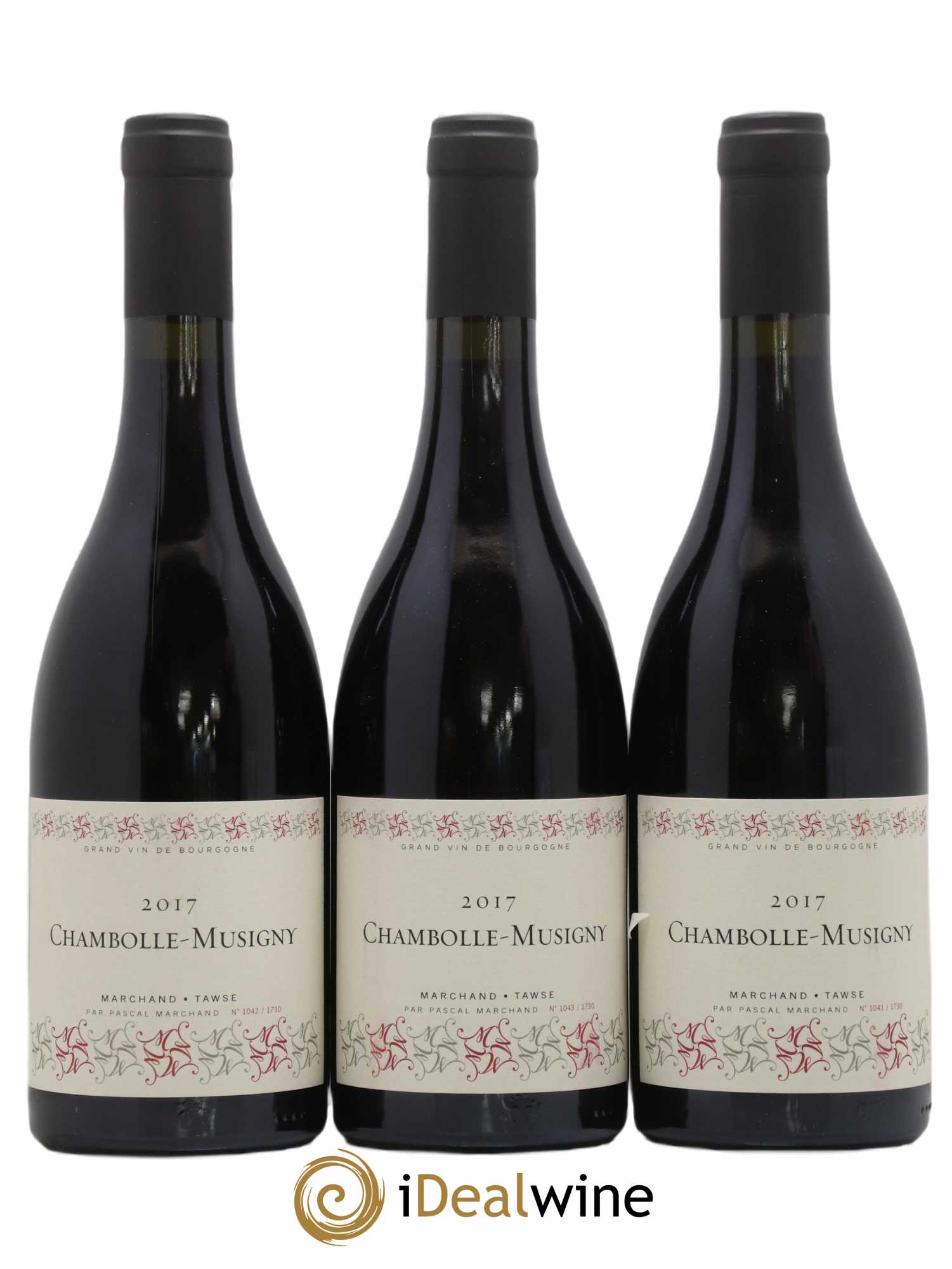 Chambolle-Musigny Marchand Tawse 2017 - Lot de 3 bouteilles - 0