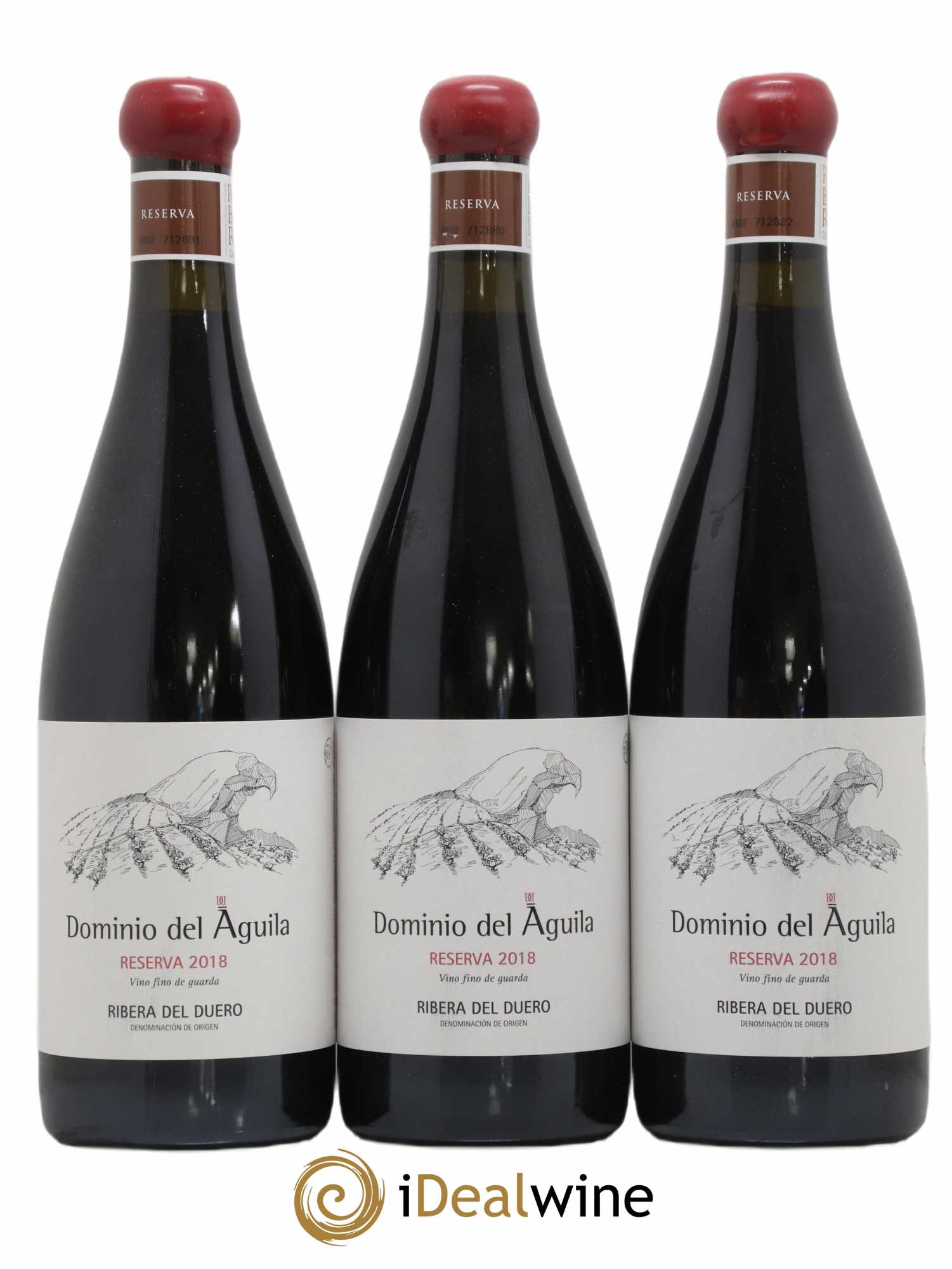 Ribera Del Duero DO Reserva Domino del Aguila 2018 - Posten von 3 Flaschen - 0