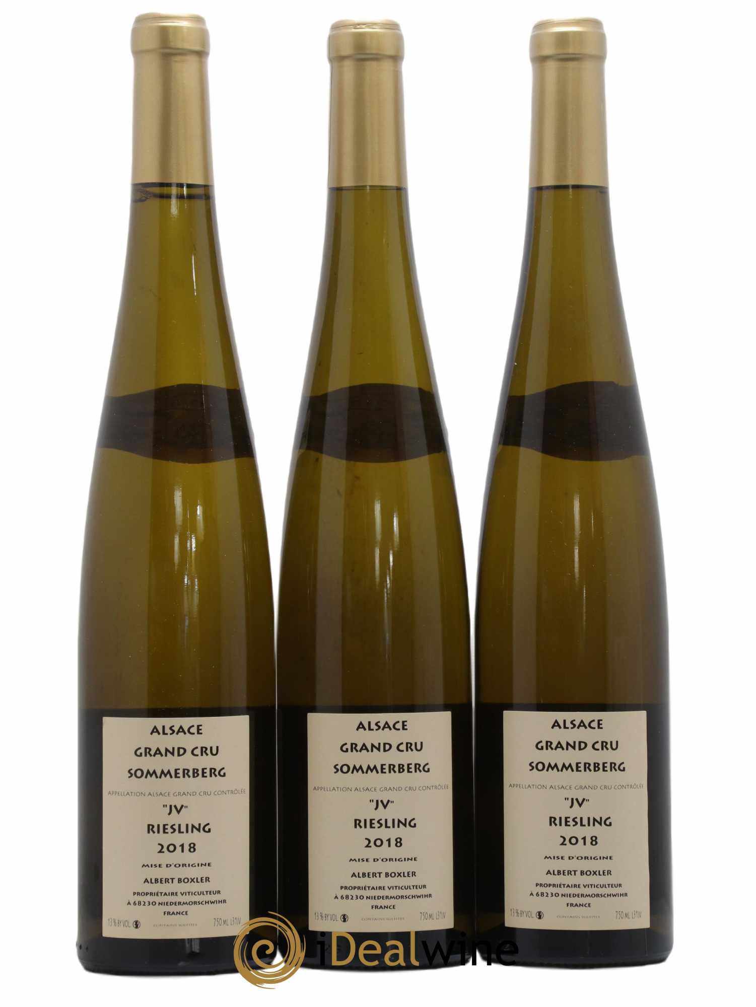 Alsace Riesling Grand Cru Sommerberg JV Albert Boxler 2018 - Posten von 3 Flaschen - 1