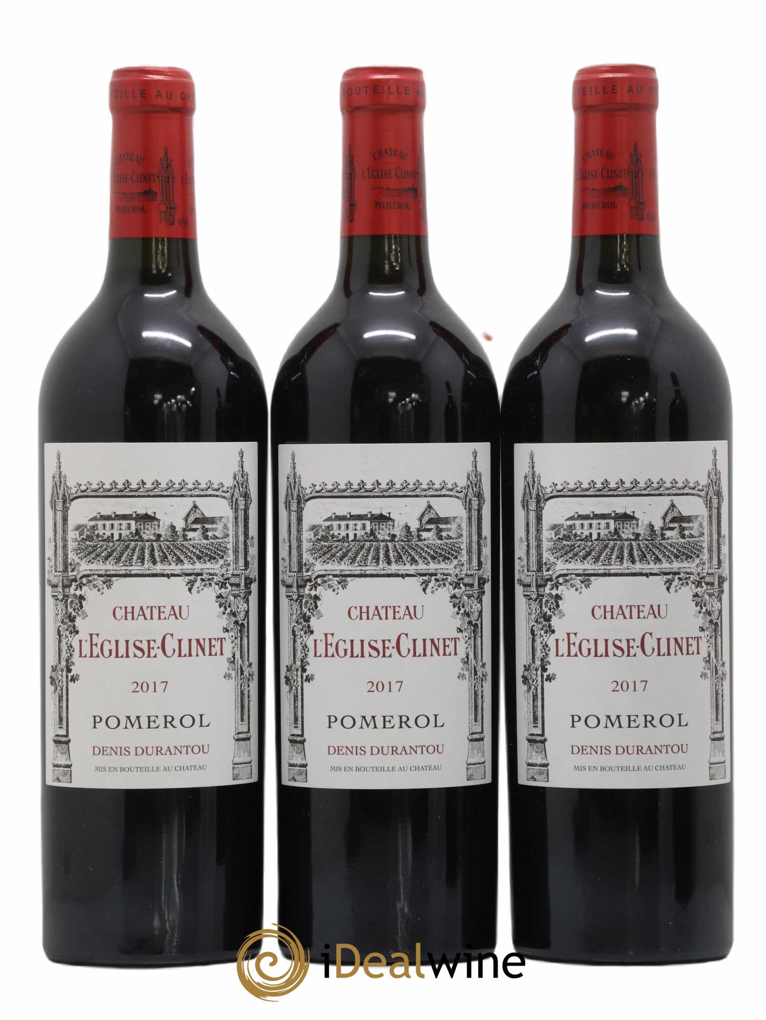 Château l' Église Clinet (sans prix de réserve) 2017 - Lot de 3 bouteilles - 0