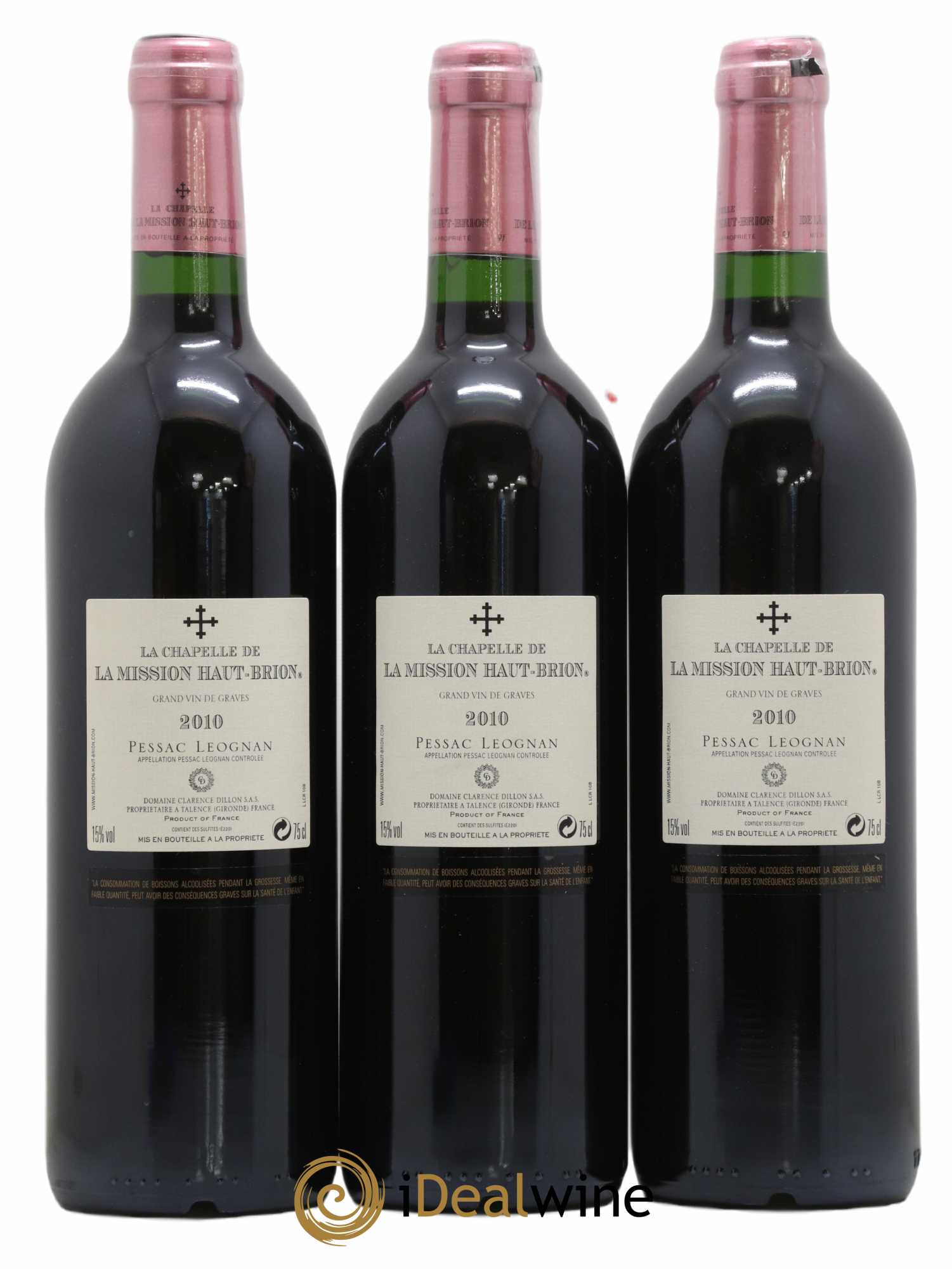 La Chapelle de La Mission Haut-Brion Second Vin 2010 - Lot de 3 bouteilles - 1