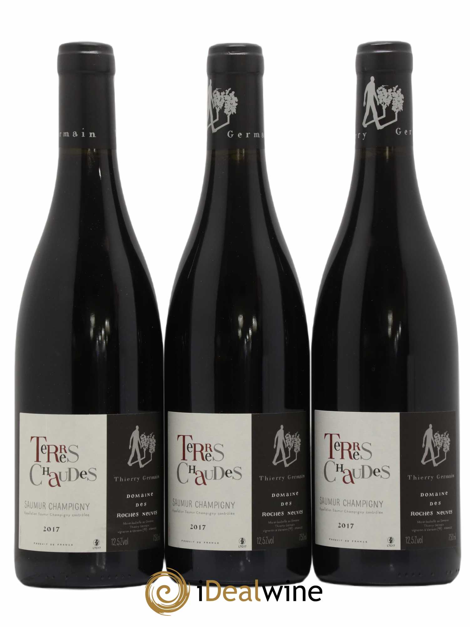 Saumur-Champigny Terres Chaudes Domaine des Roches Neuves - Thierry Germain 2017 - Lot de 3 bouteilles - 0