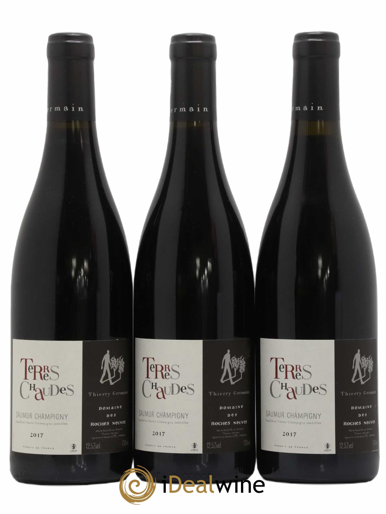 Saumur-Champigny Terres Chaudes Domaine des Roches Neuves - Thierry Germain 2017 - Lot de 3 bouteilles - 0