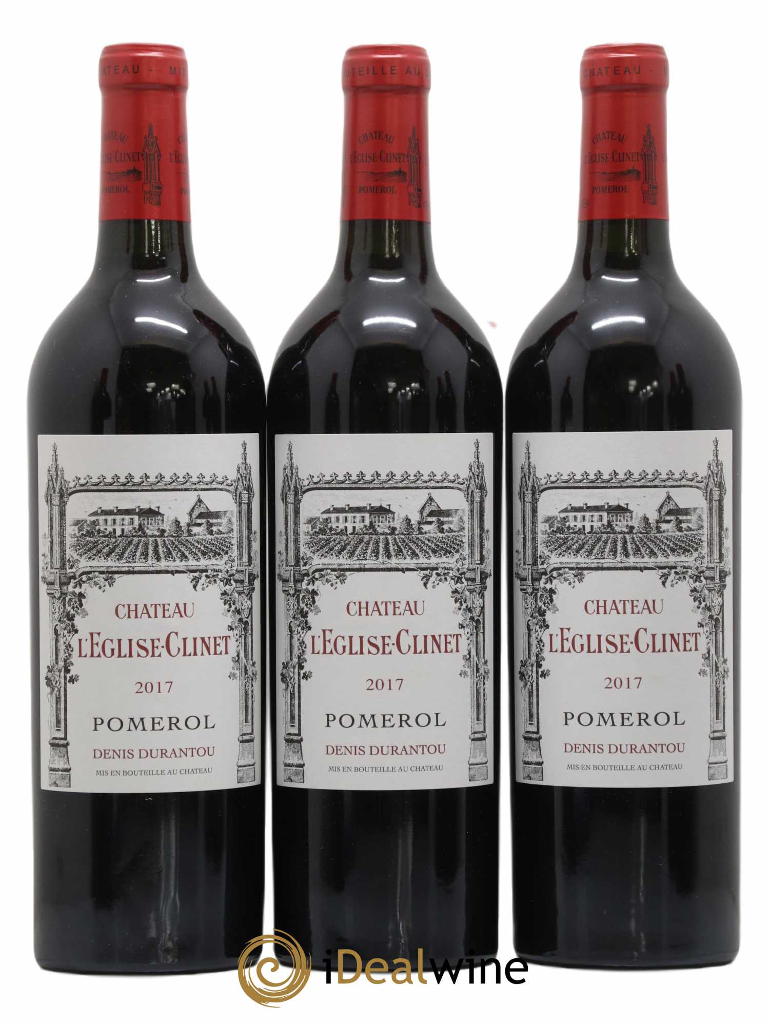 Château l' Église Clinet (sans prix de réserve) 2017 - Lot de 6 bouteilles - 1
