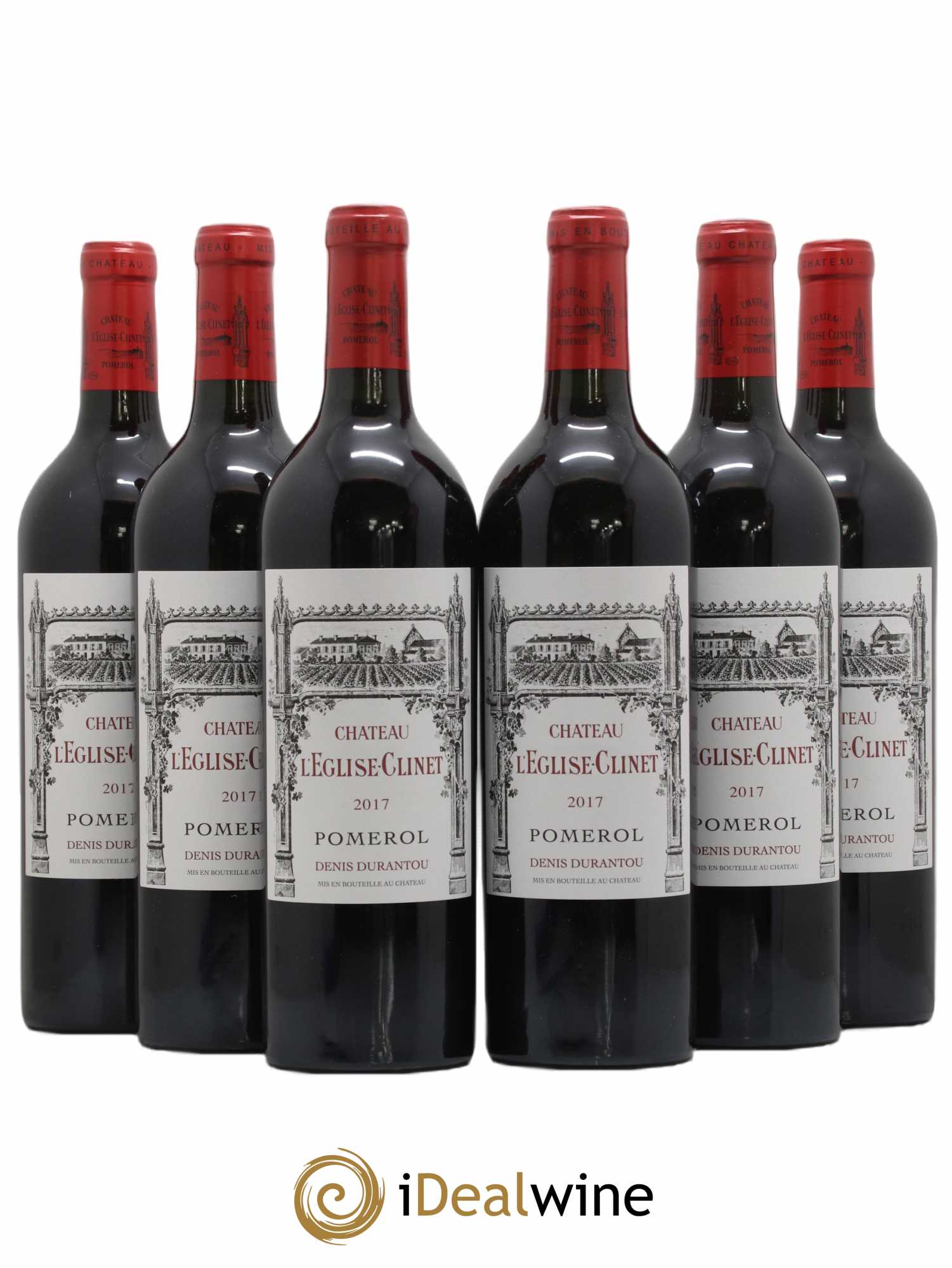Château l' Église Clinet (sans prix de réserve) 2017 - Lot de 6 bouteilles - 0