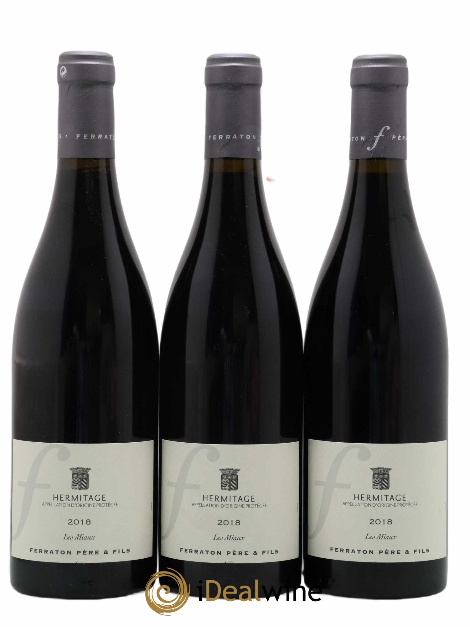 Hermitage Les miaux Ferraton Pere Et Fils 2018 - Posten von 3 Flaschen - 0