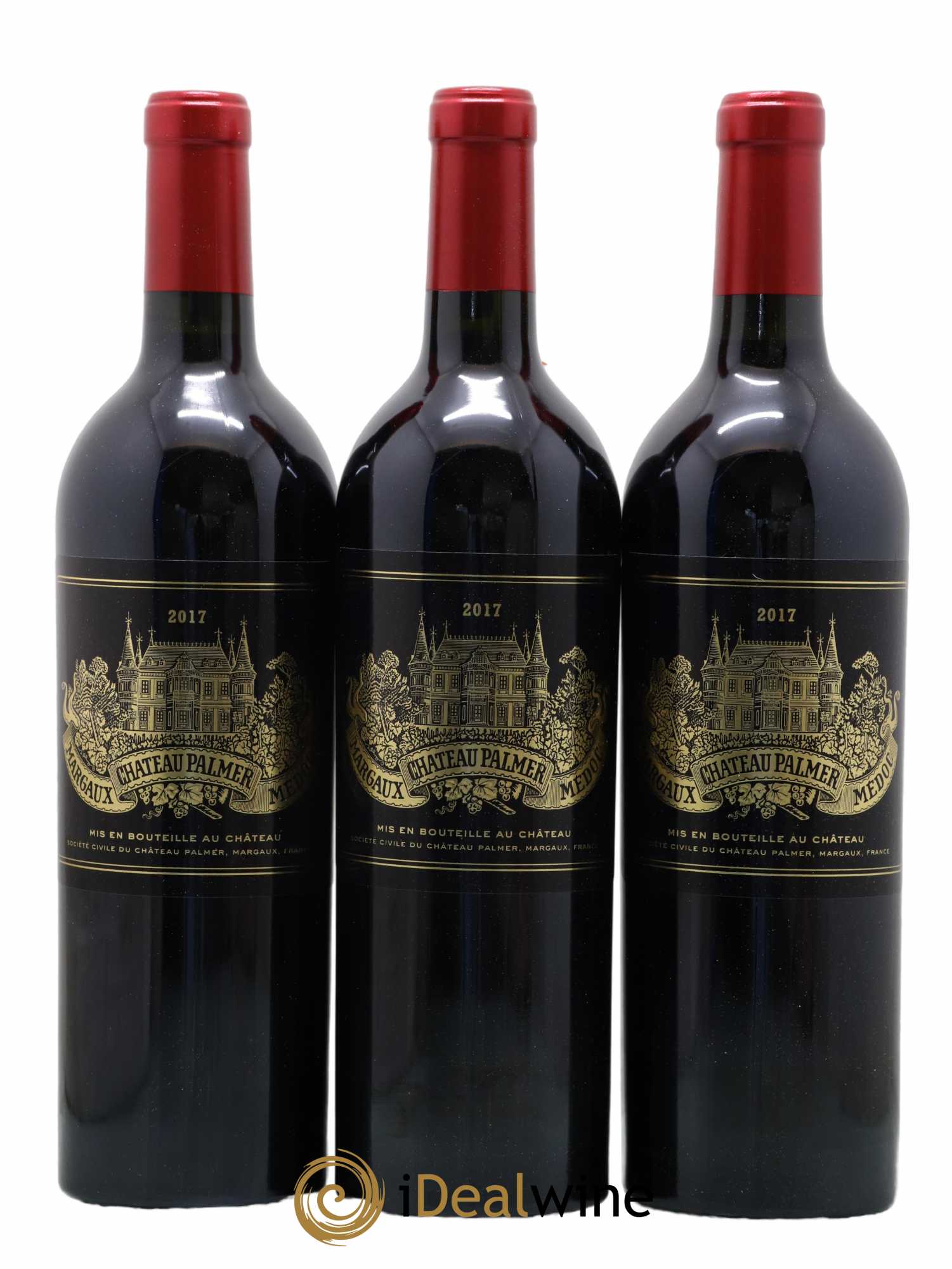 Château Palmer 3ème Grand Cru Classé 2017 - Lot of 3 bottles - 0