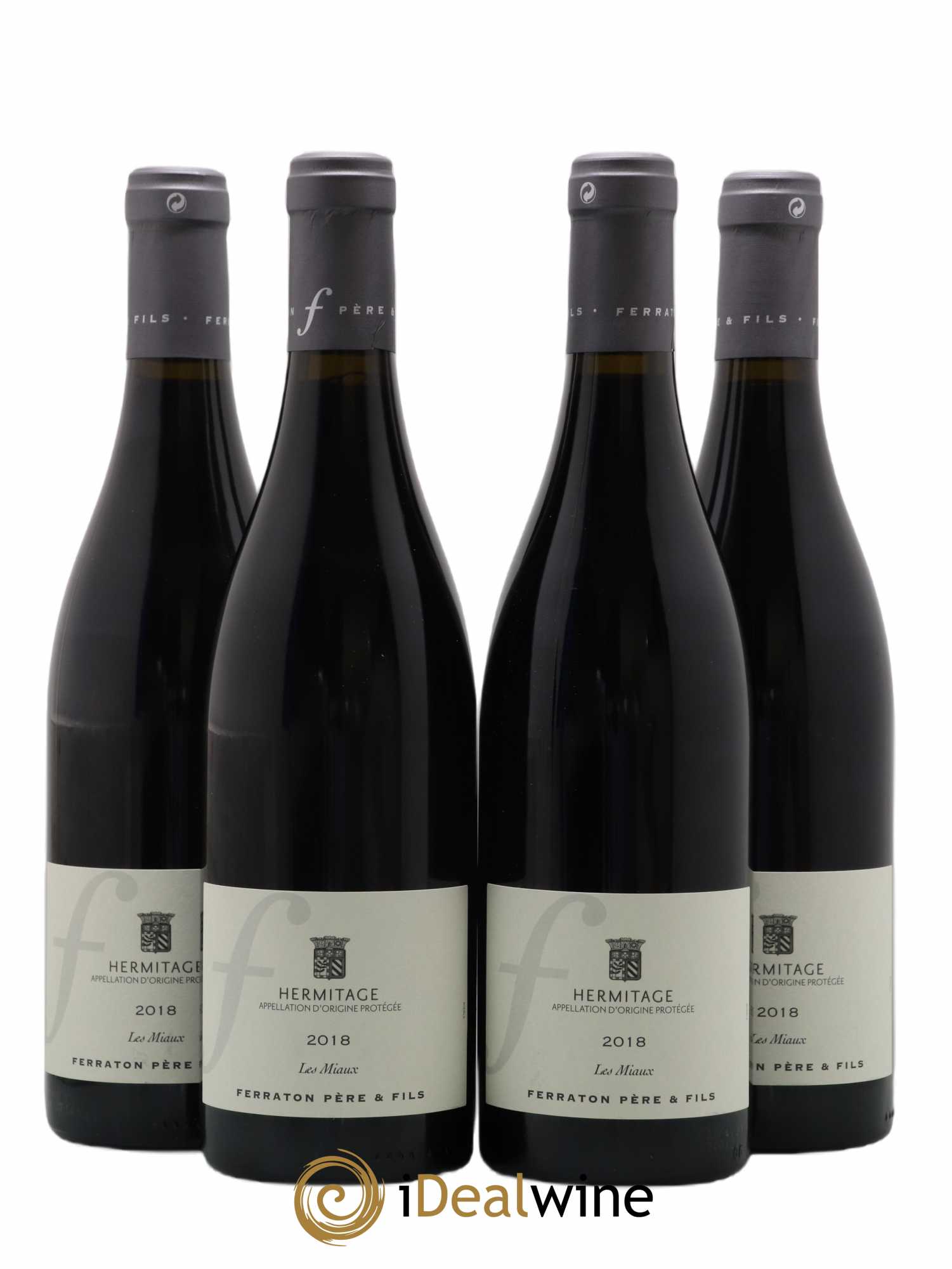 Hermitage Les miaux Ferraton Pere Et Fils 2018 - Posten von 4 Flaschen - 0