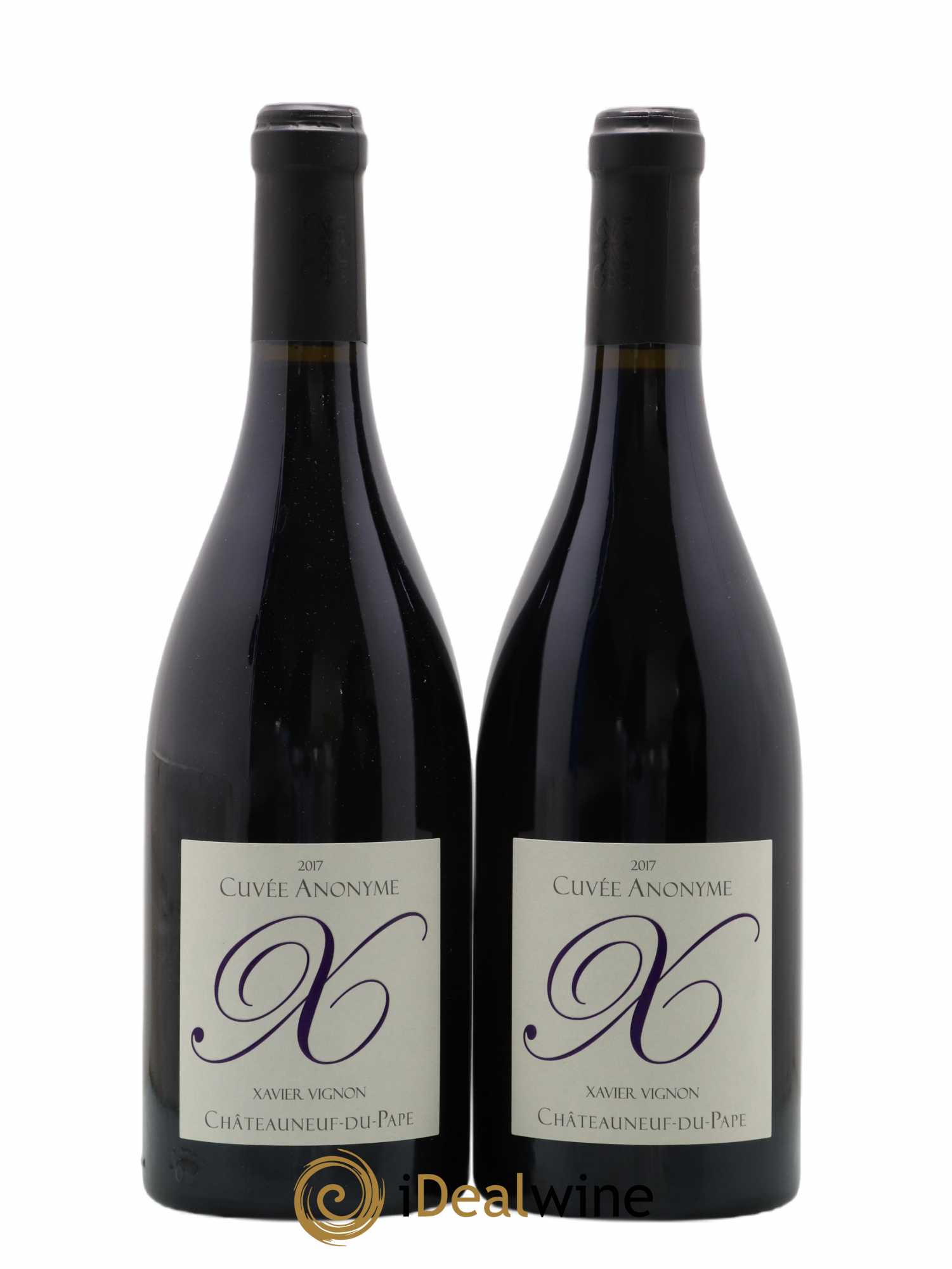 Châteauneuf-du-Pape Cuvee Anonyme Xavier Vignon (sans prix de réserve) 2017 - Lot de 2 bouteilles - 0