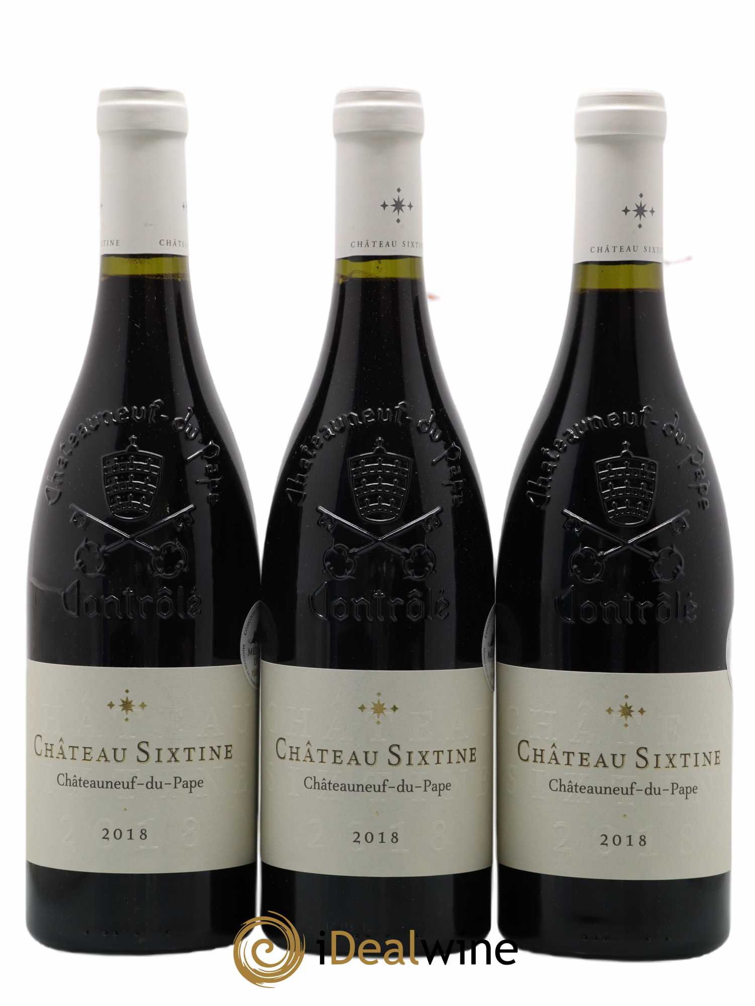 Châteauneuf-du-Pape Château Sixtine 2018 - Lot de 3 bouteilles - 0