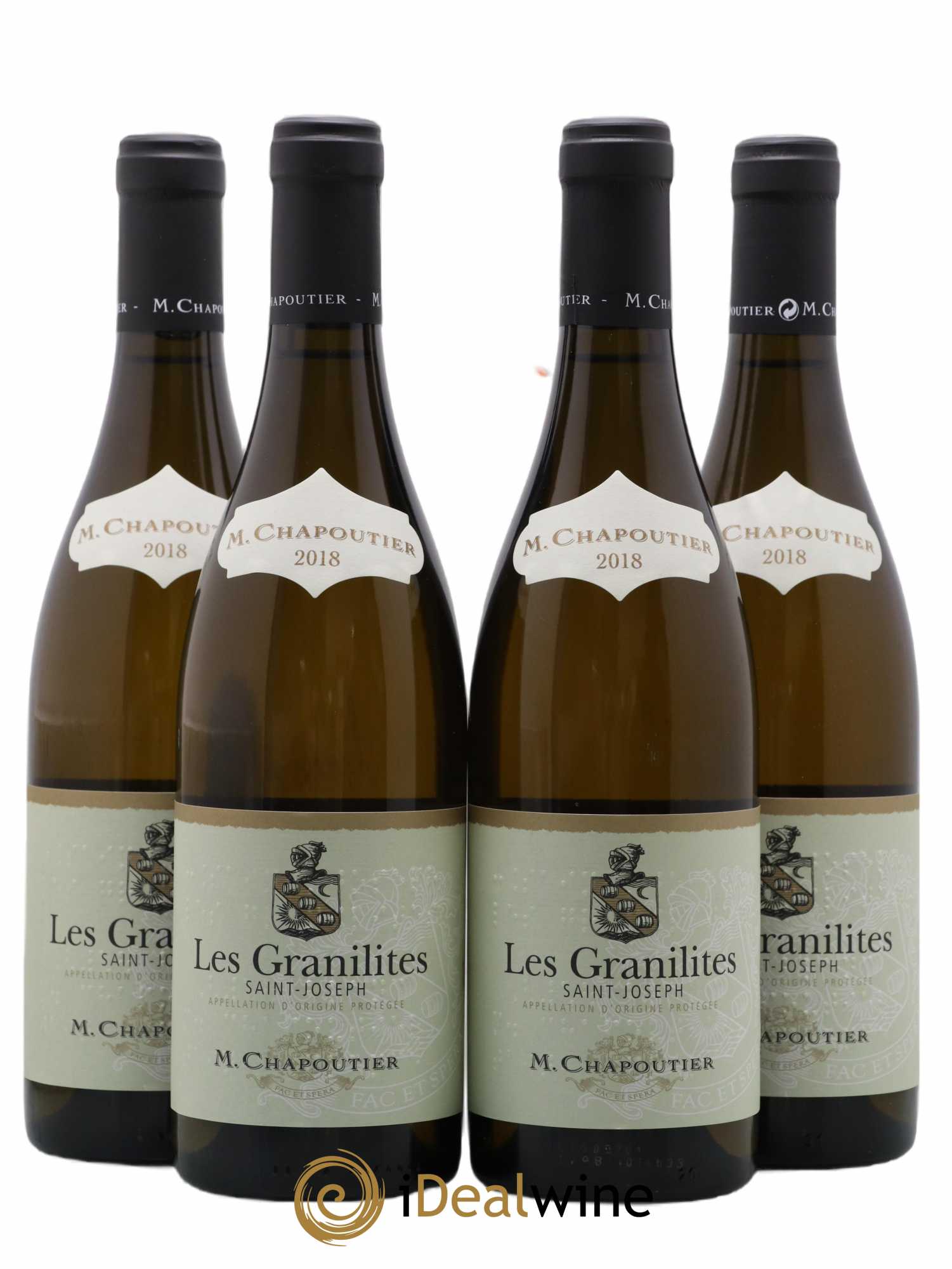 Saint-Joseph Les Granilites Chapoutier (sans prix de réserve) 2018 - Lot de 4 bouteilles - 0