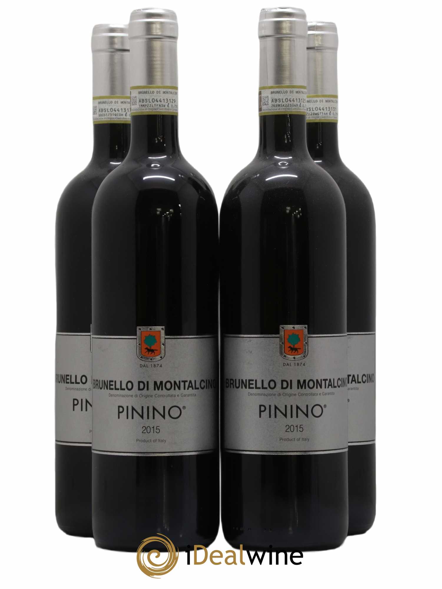 Brunello di Montalcino Pinino 2015 - Lot de 4 bouteilles - 0