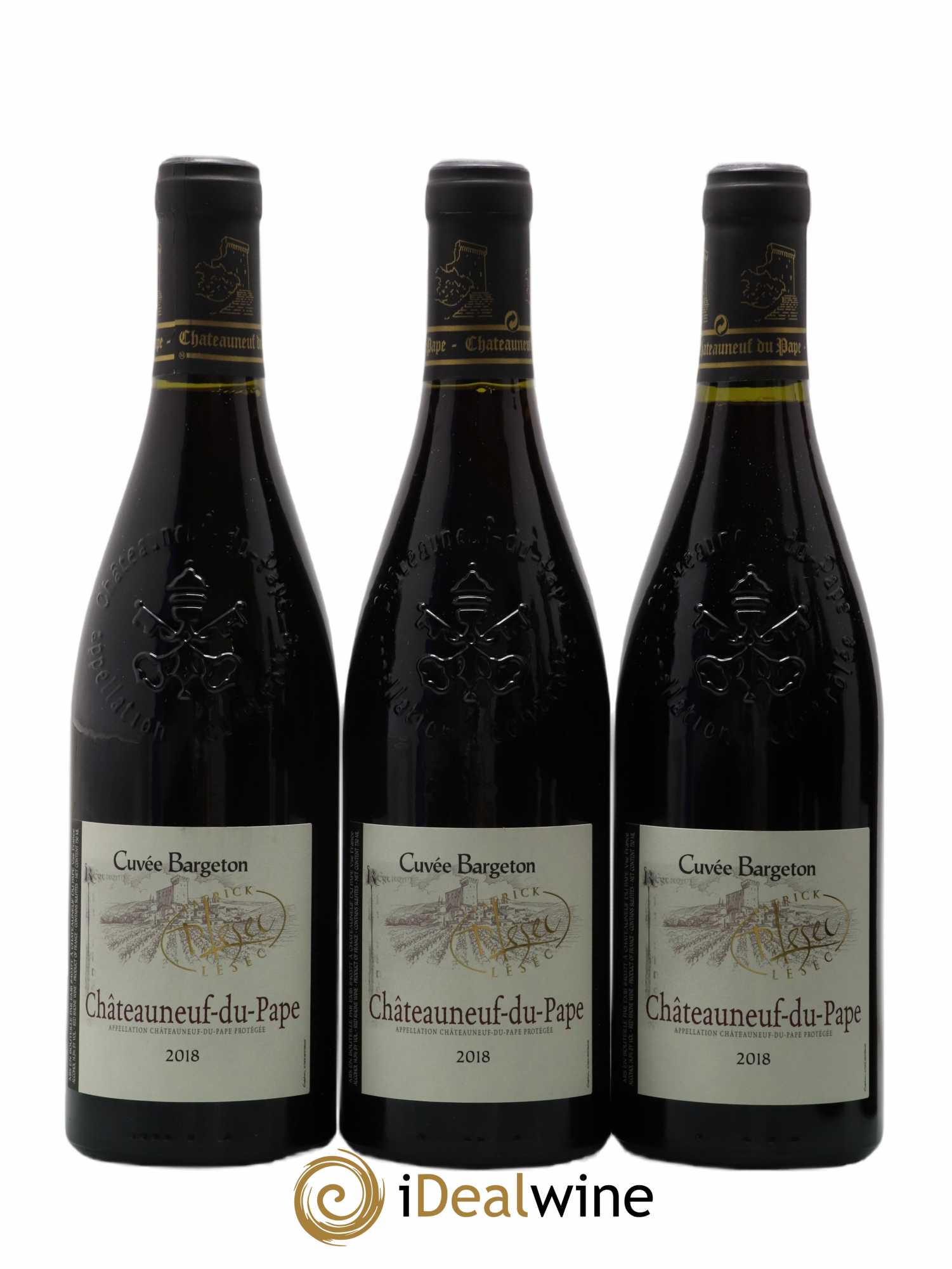 Châteauneuf-du-Pape Cuvee Bargeton Patrick Lesec 2018 - Lot de 6 bouteilles - 1